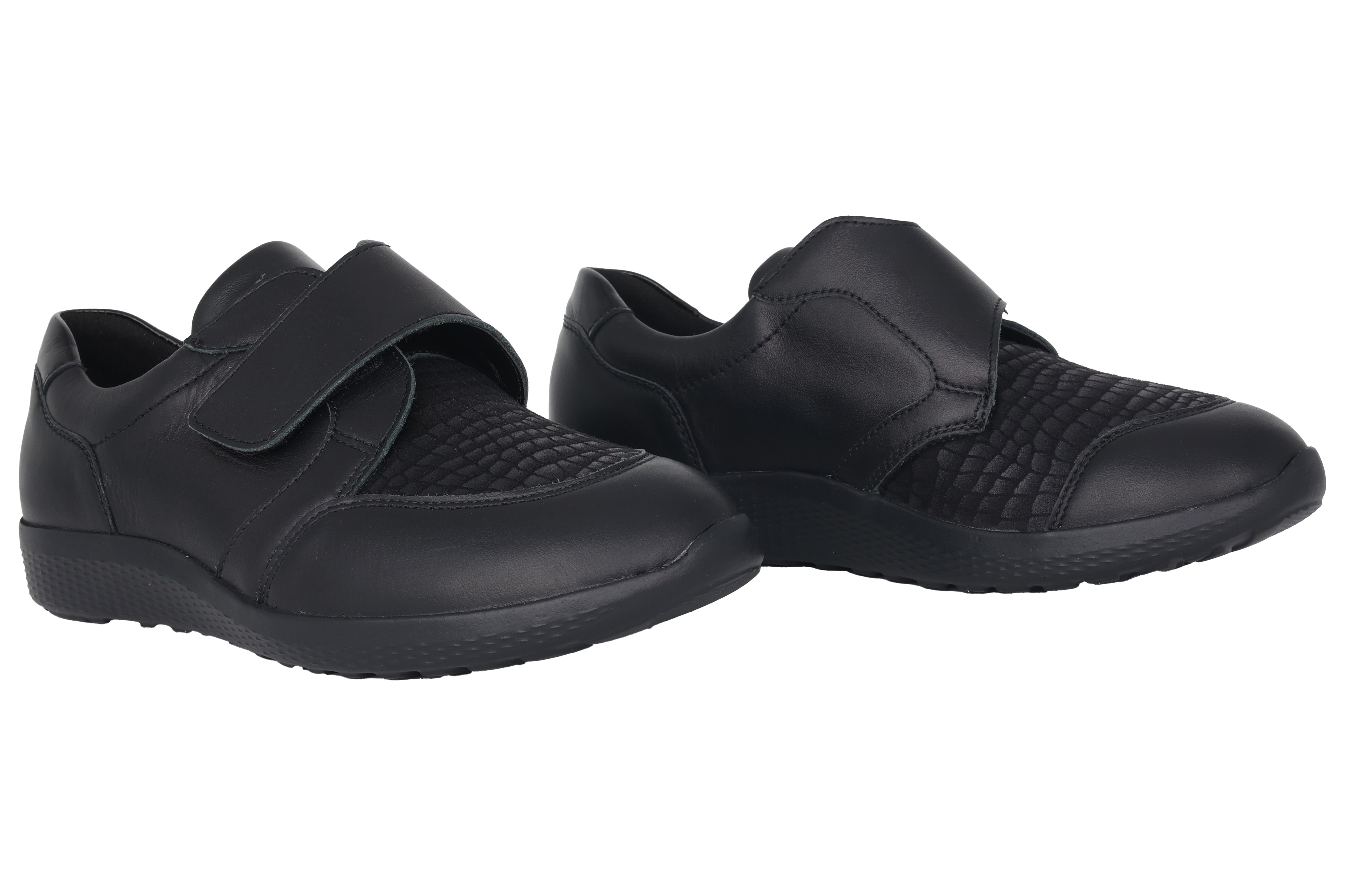 'M-Ira' damesschoenen met zeer brede (M) bandjes - zwart