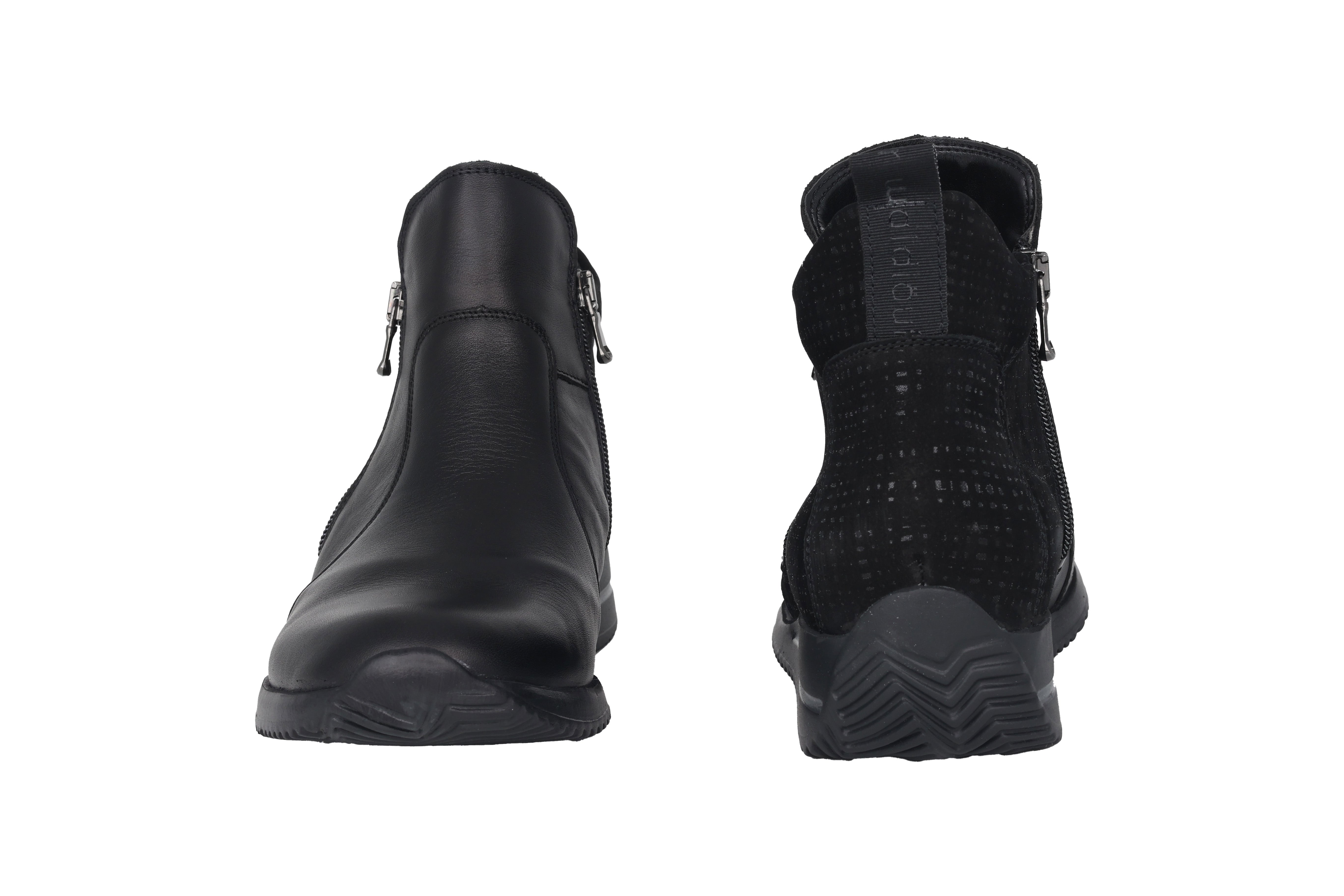 Dameslaars 'Himona' met brede pasvorm (H) - zwart