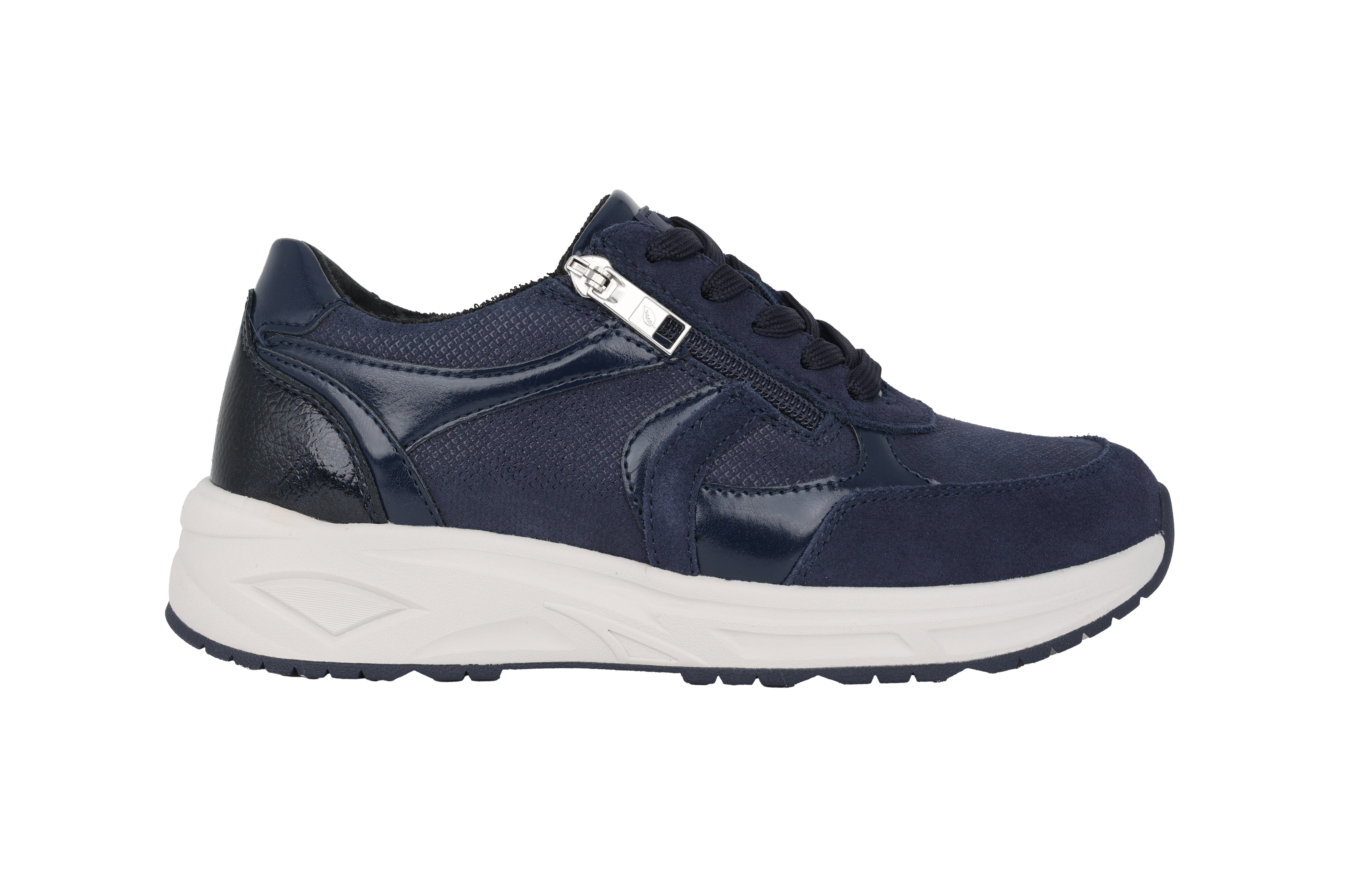 'H-Jill' damessneakers met brede pasvorm (H) - blauw