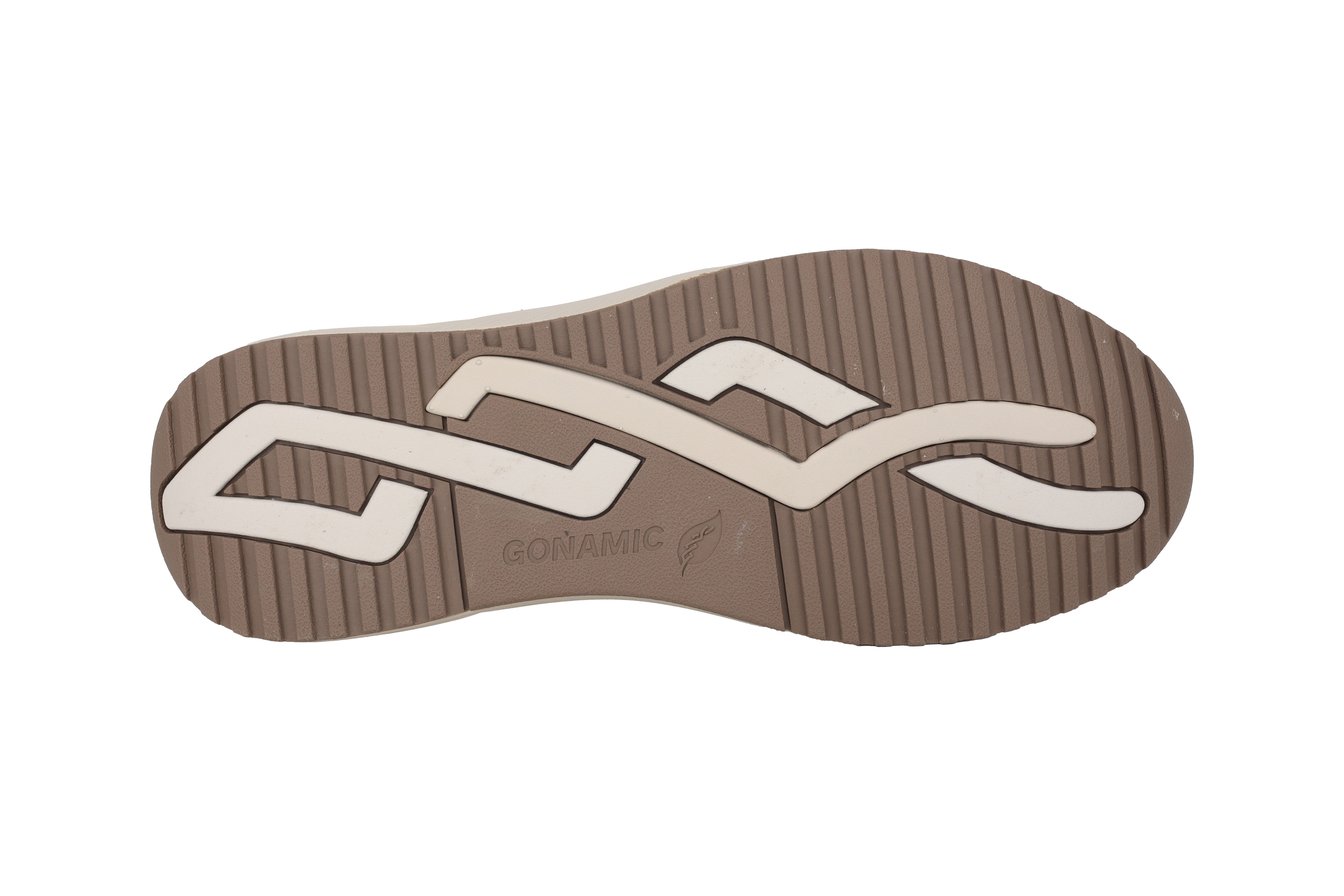 'H-Mara' women's wide fit (H) lace-zip sneaker - taupe