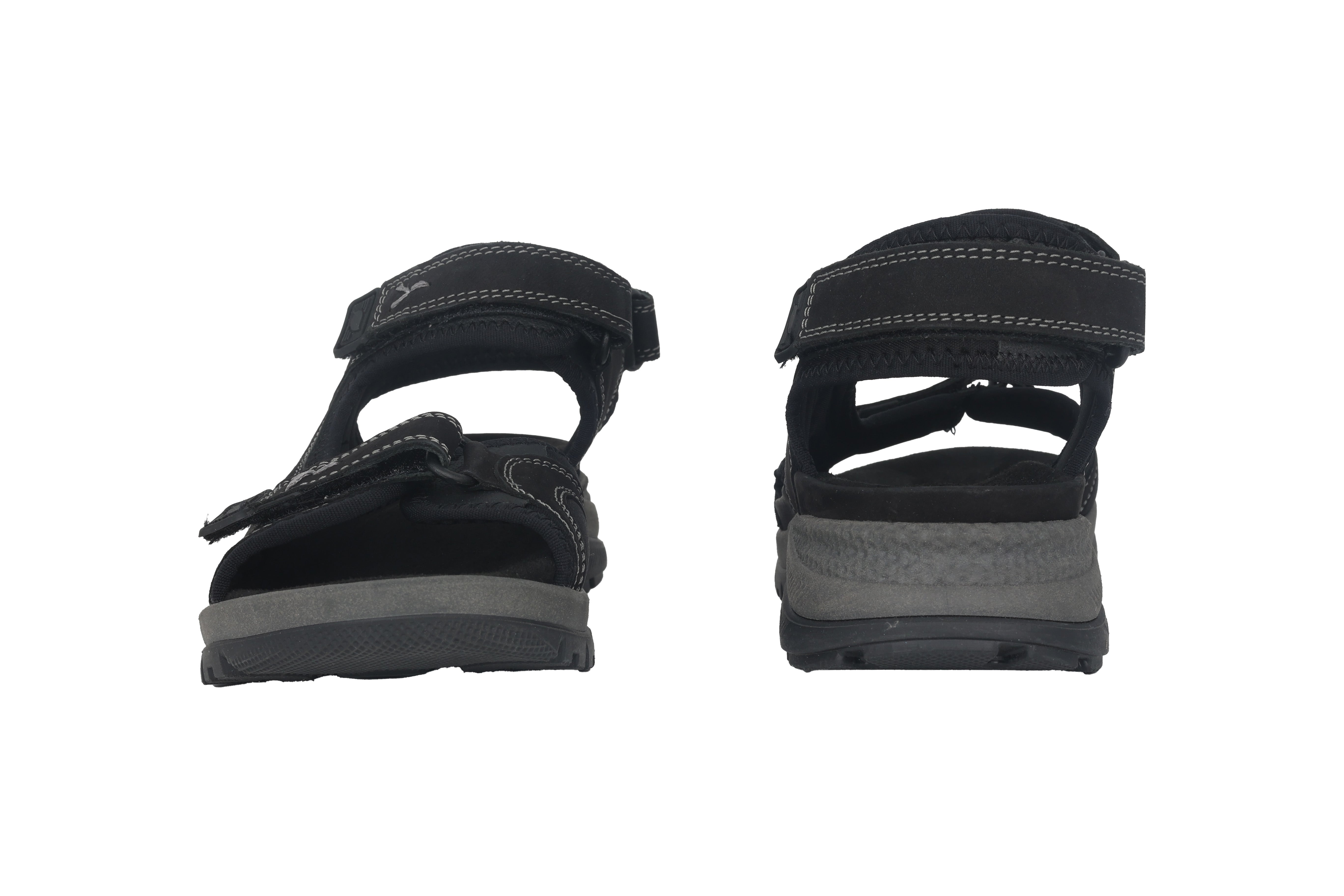 Damessandaal 'H-Sora' met brede pasvorm (H) - zwart