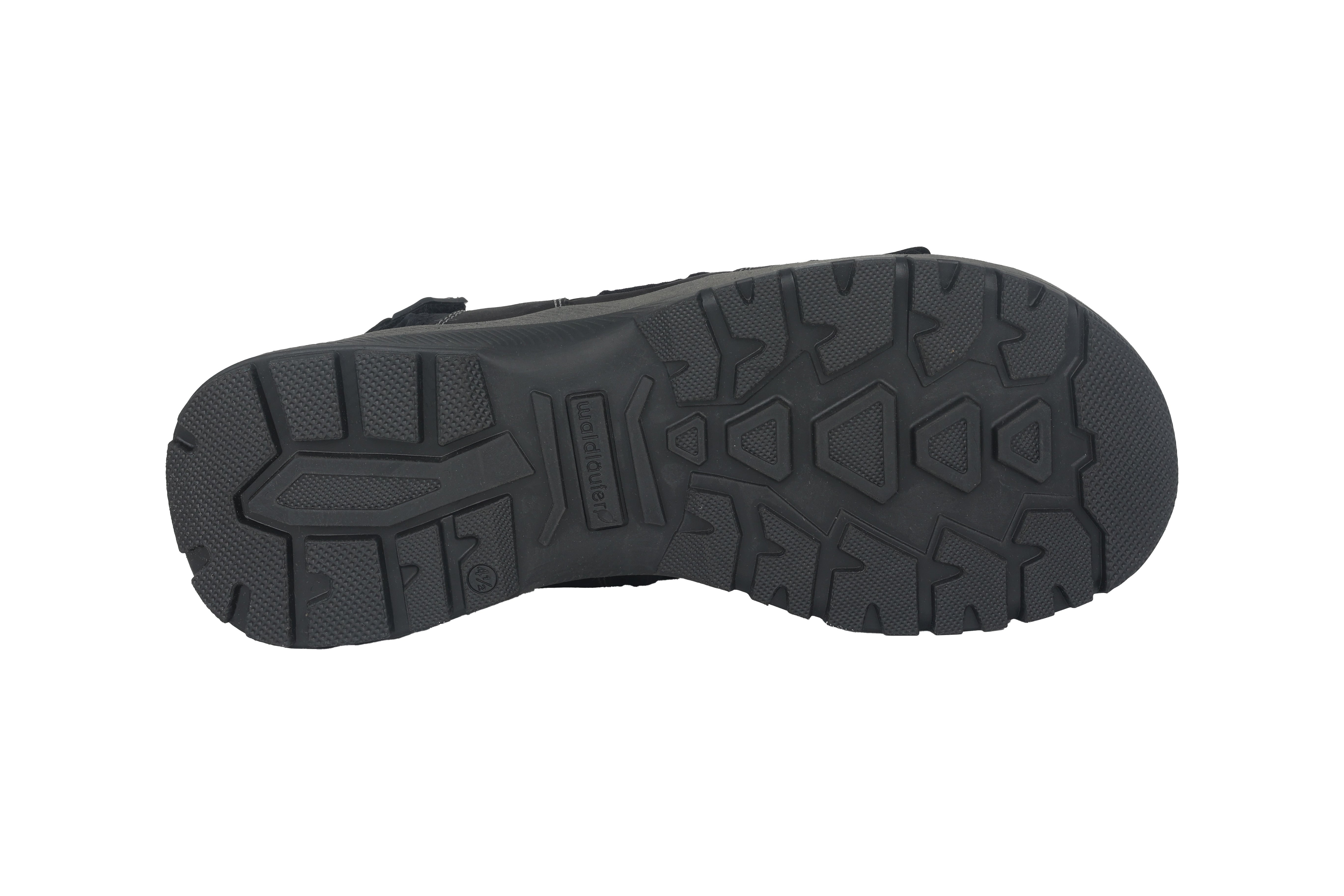 Damessandaal 'H-Sora' met brede pasvorm (H) - zwart