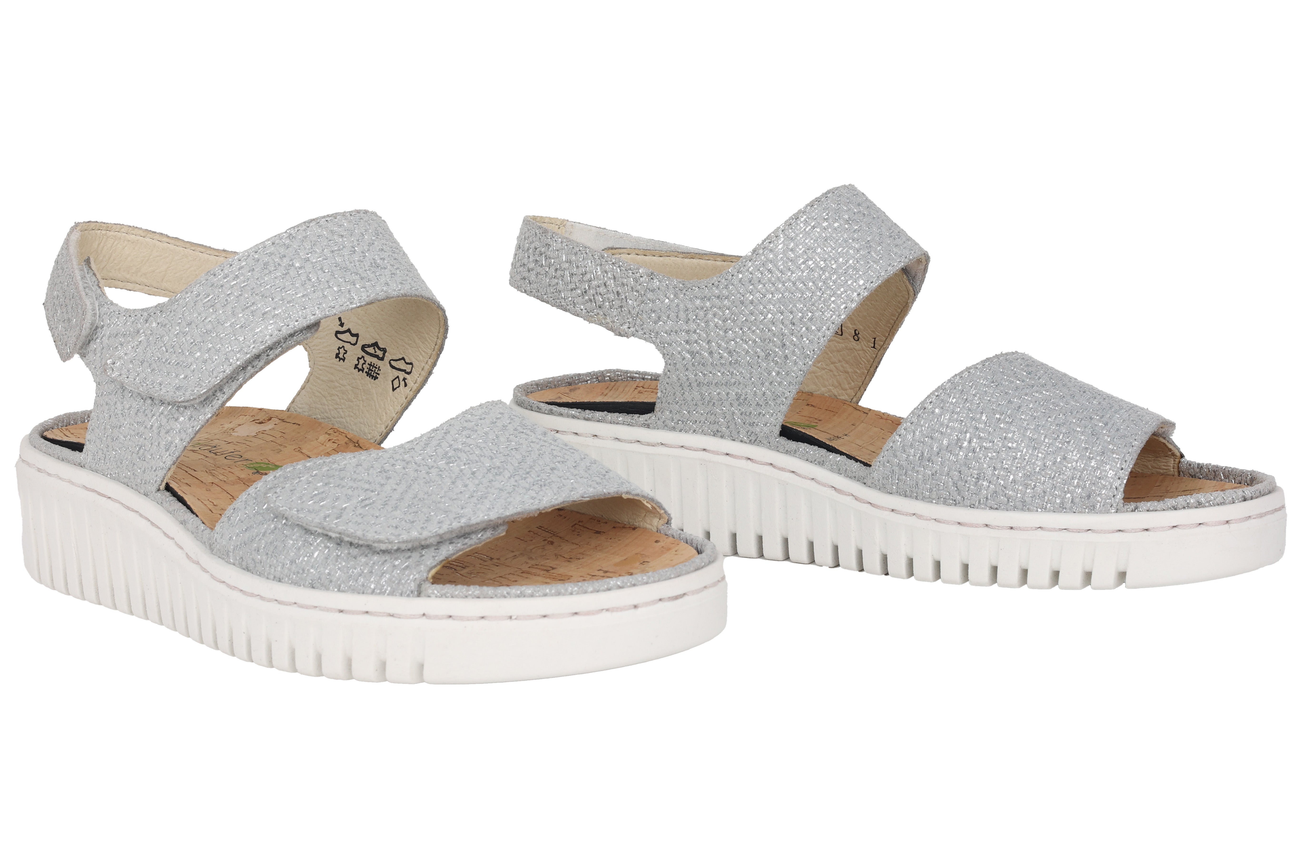 Damessandaal 'H-Willow' met brede pasvorm (H) - grijs