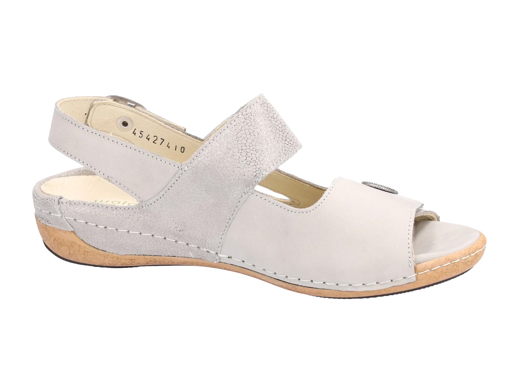 Sandalo "Heliett" da donna con vestibilità ampia (H) - grigio