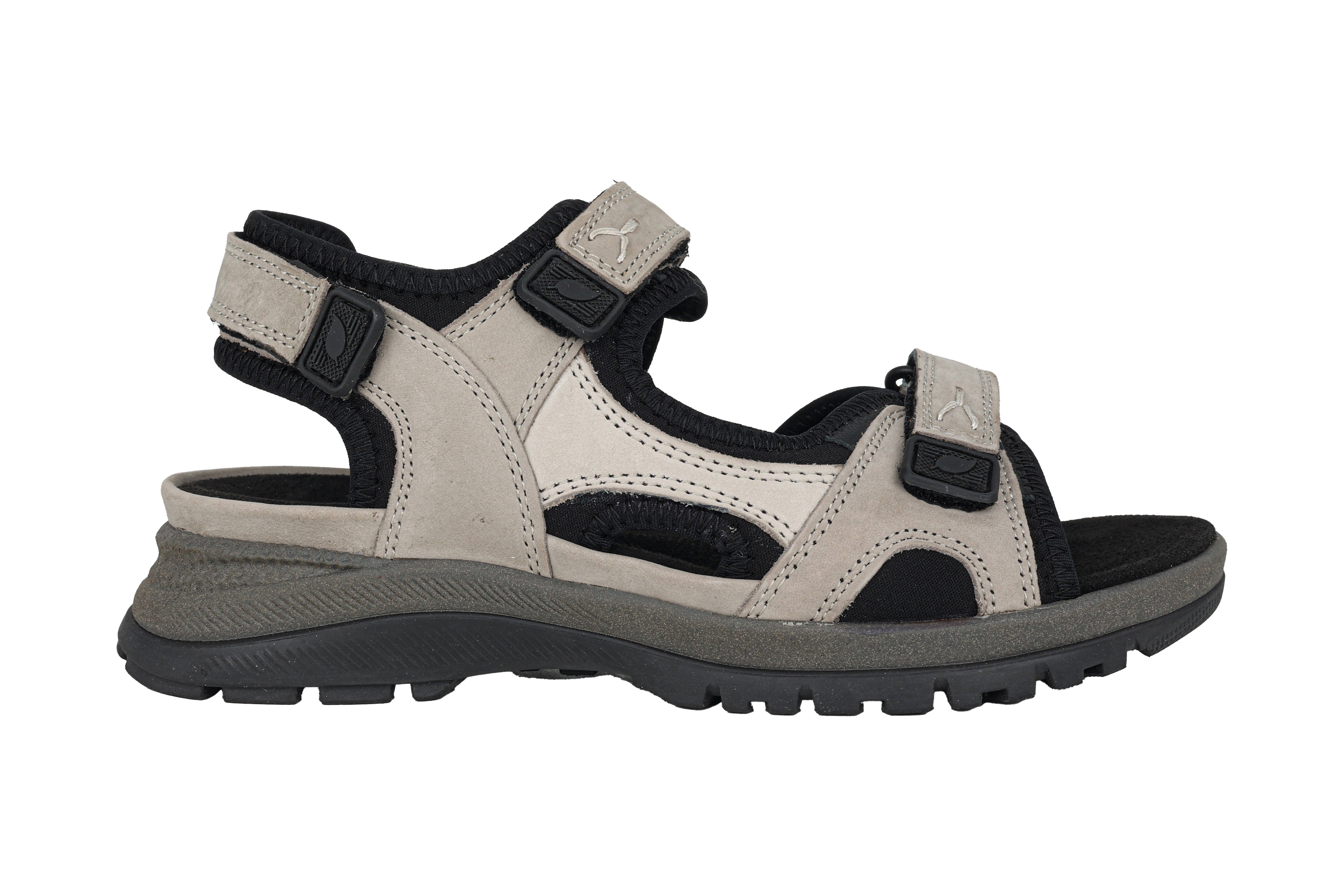 Damessandaal 'H-Sora' met brede pasvorm (H) - grijs