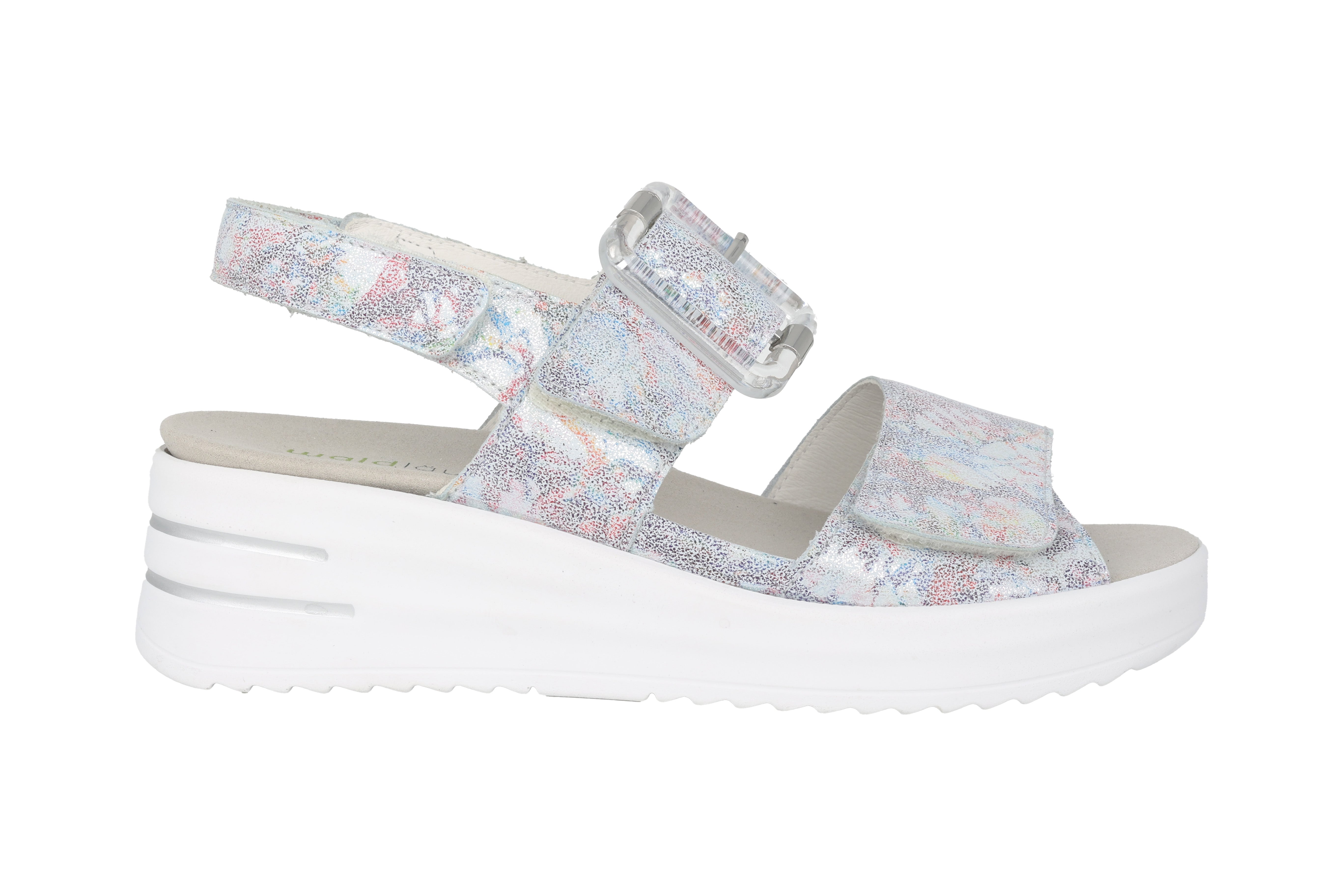 'H-Dina' women's wide fit (H) sandal - multicolour