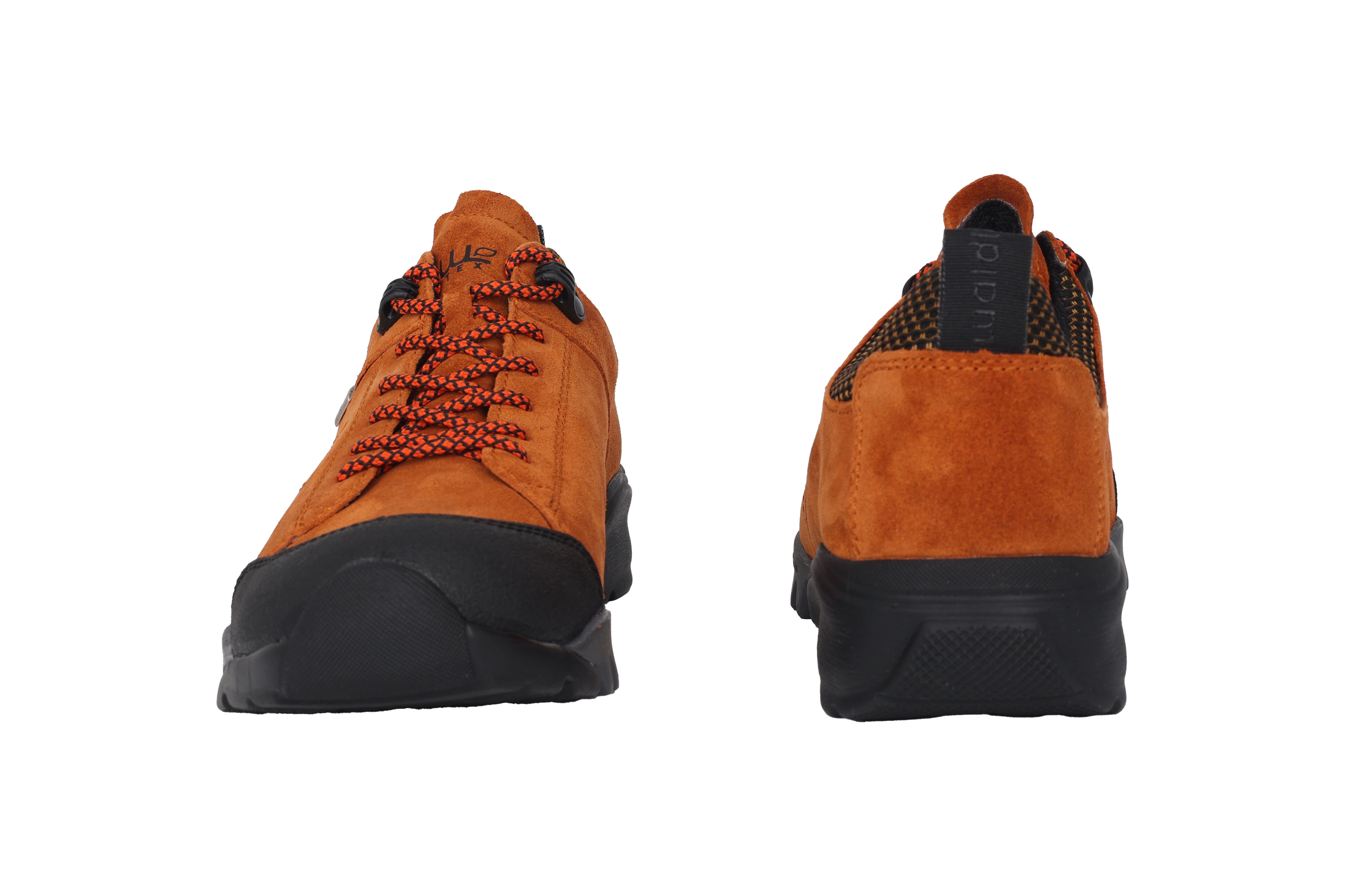 'H-Amiata' women's wide fit (H) waterproof outdoor shoes - orange