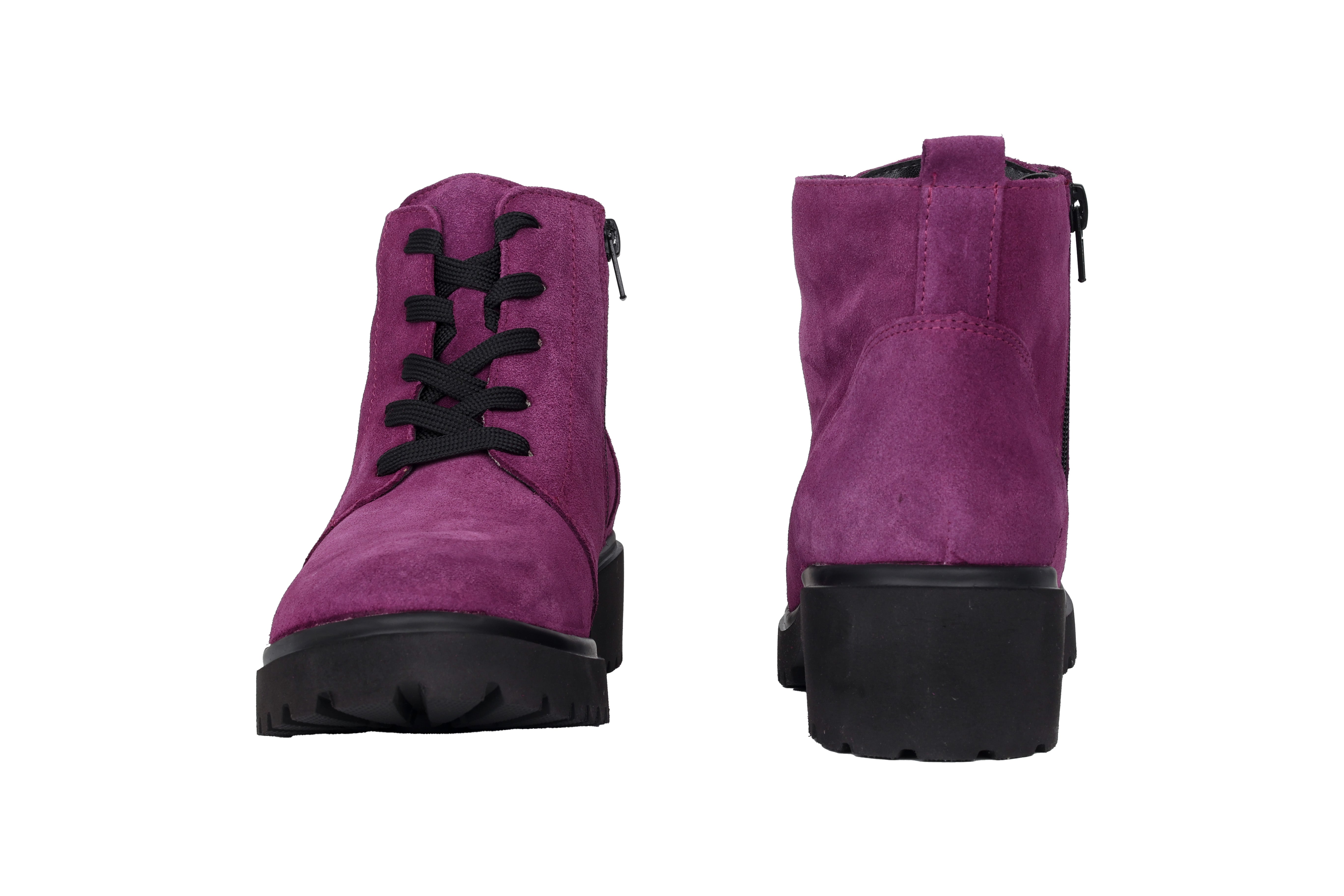 'H-Luise' dames enkellaars met brede pasvorm (H) - paars