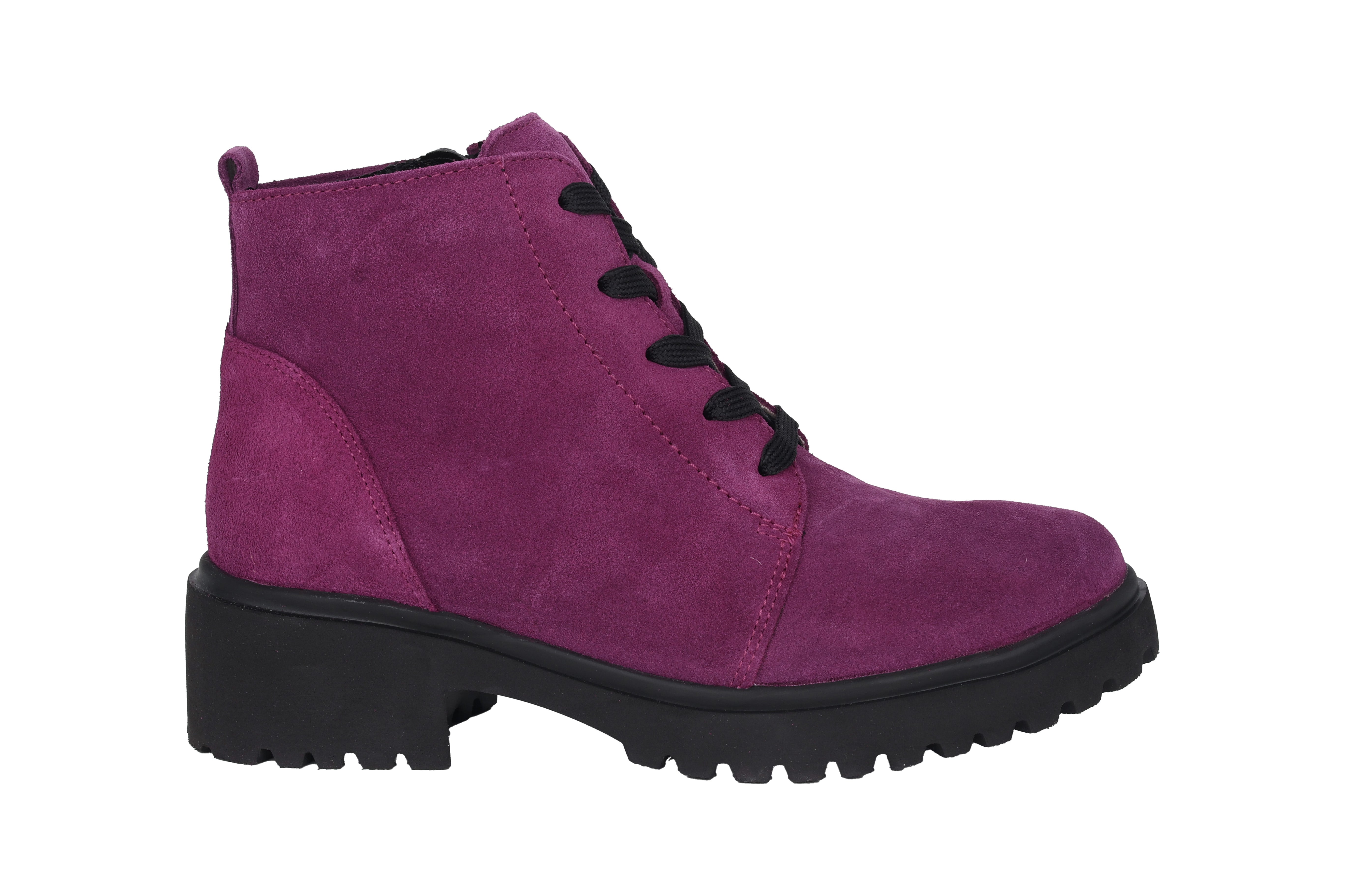 'H-Luise' dames enkellaars met brede pasvorm (H) - paars