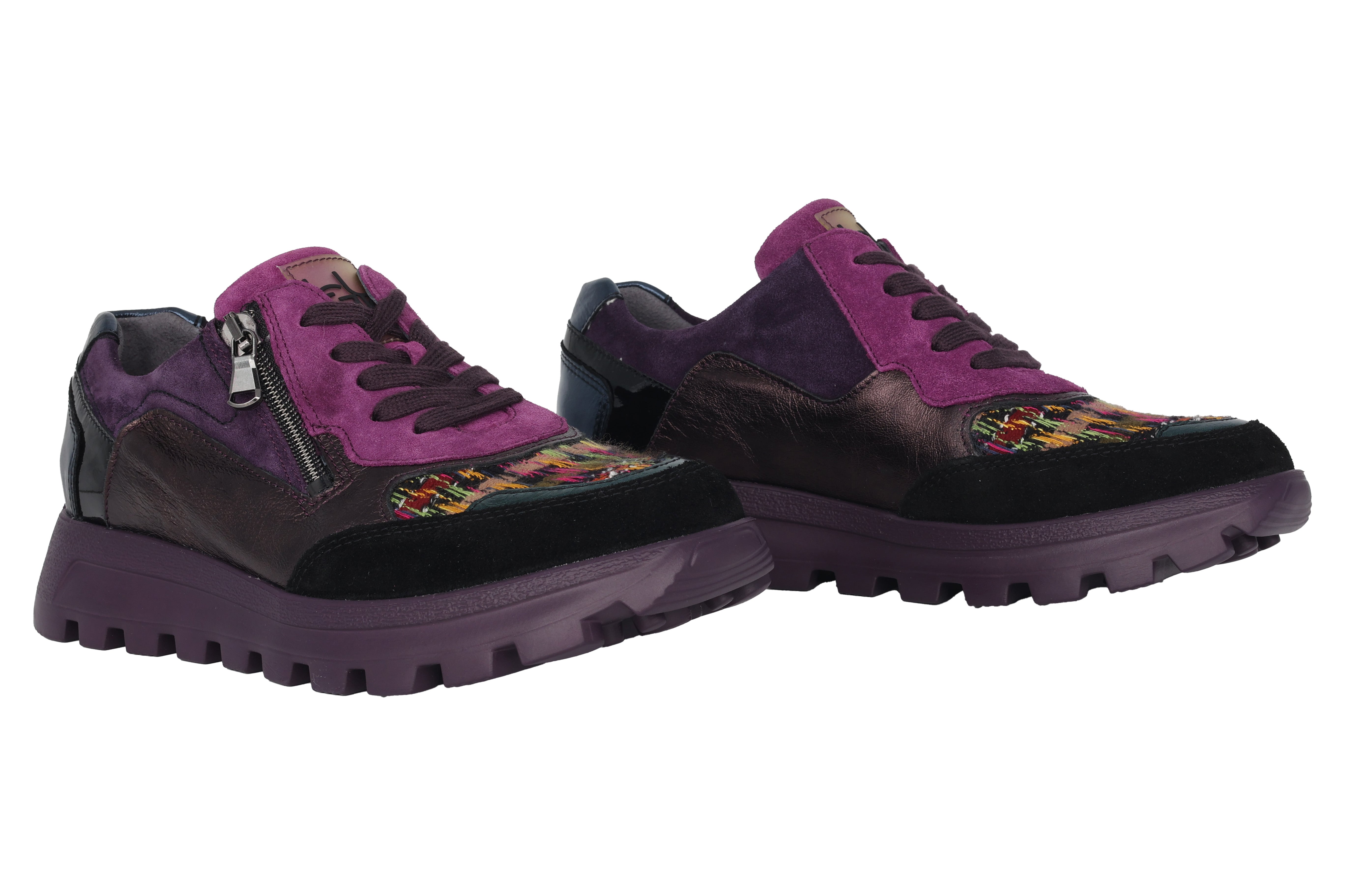 'H-Ajala' women's wide fit (H) sneaker - Purple mix