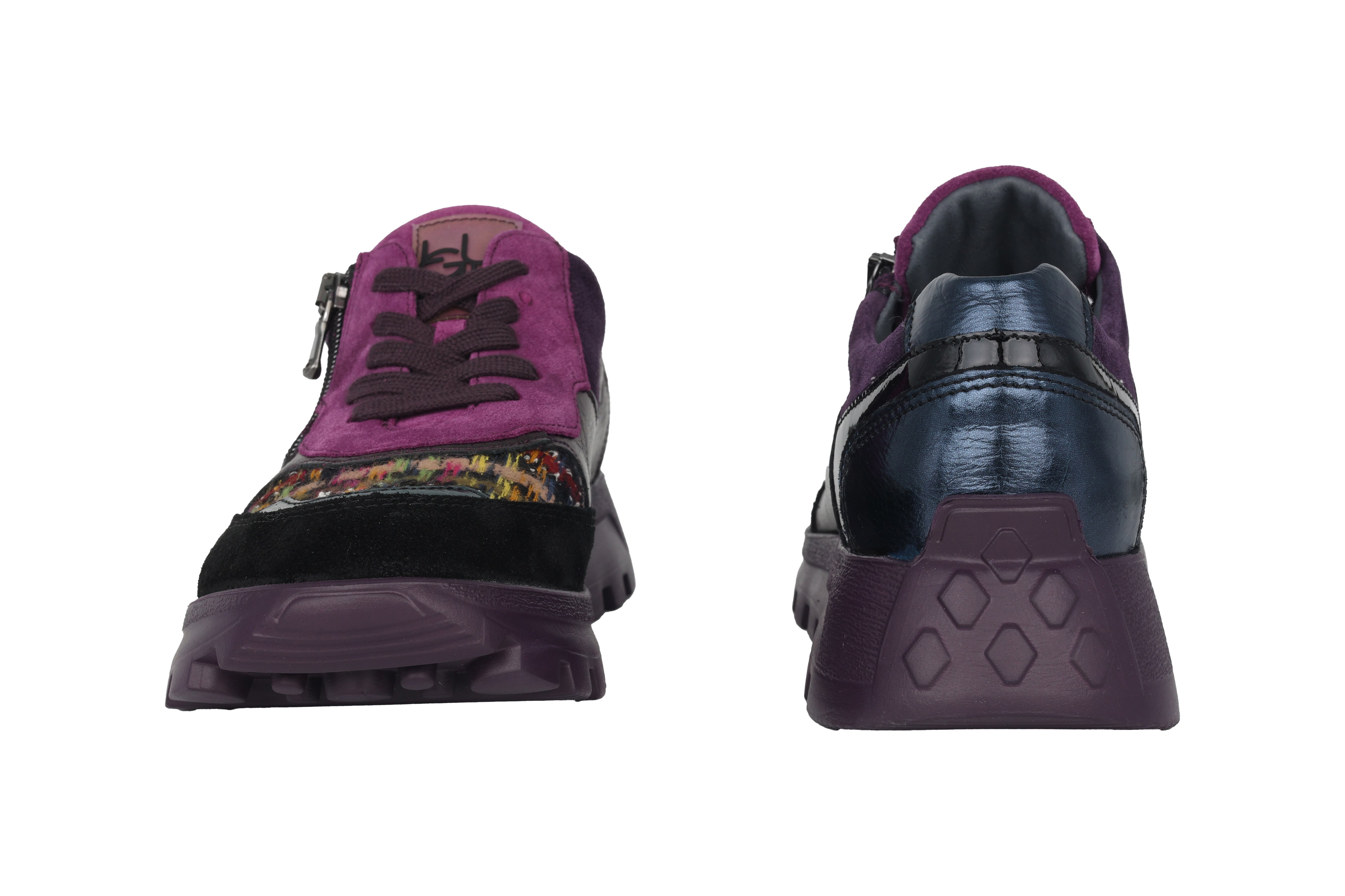 'H-Ajala' women's wide fit (H) sneaker - Purple mix