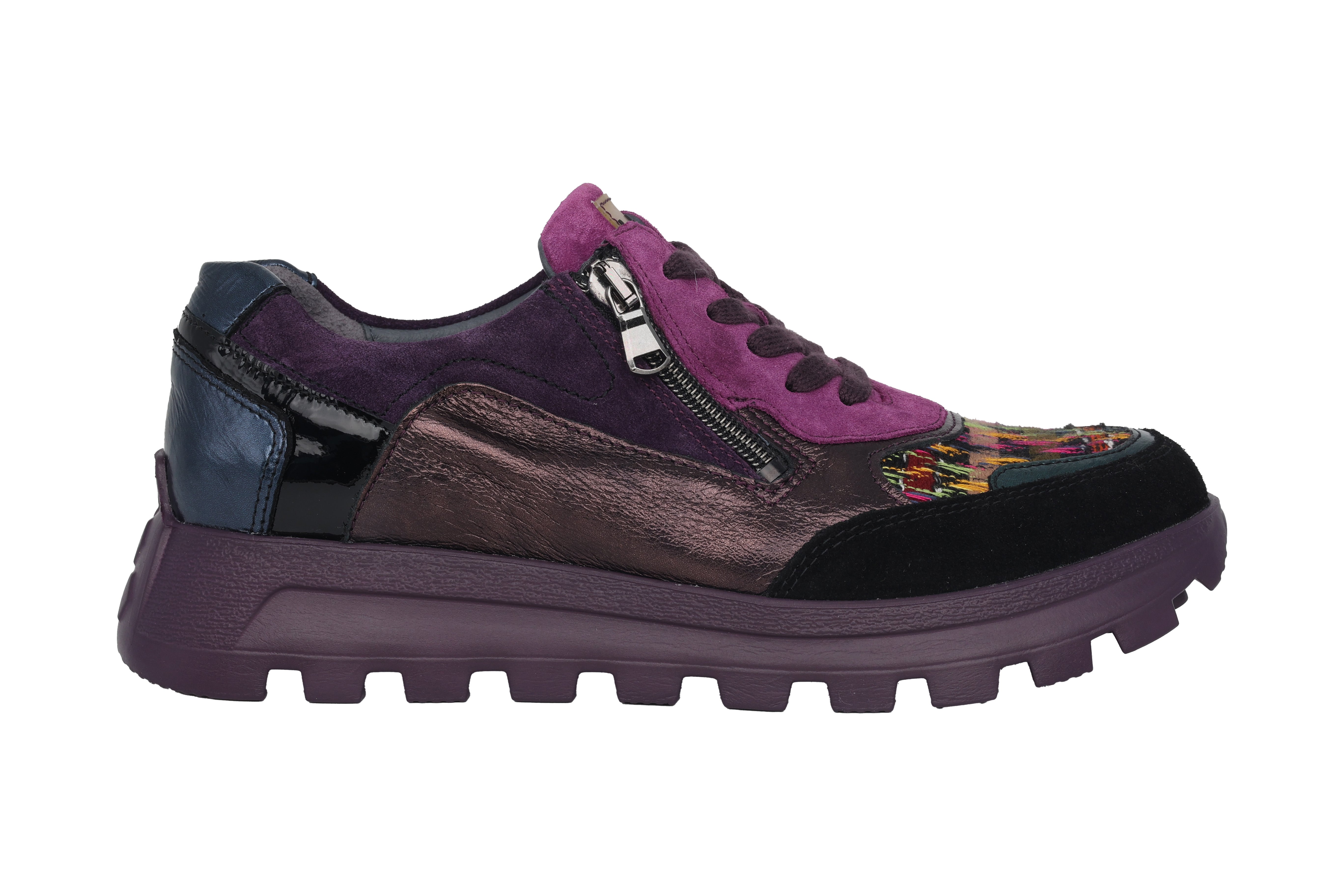 'H-Ajala' women's wide fit (H) sneaker - Purple mix