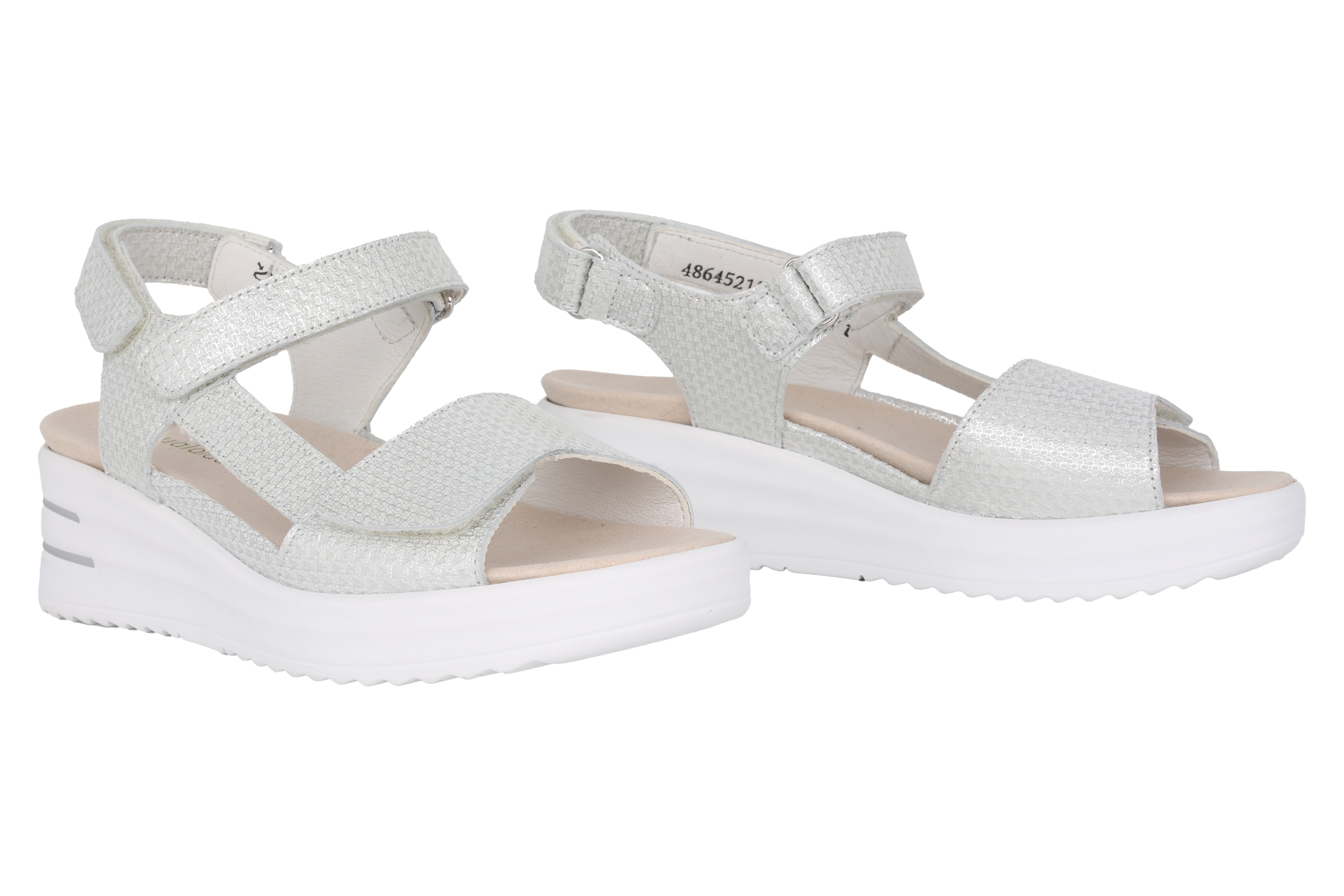 'H-Dina' women's wide fit (H) sandal - silver