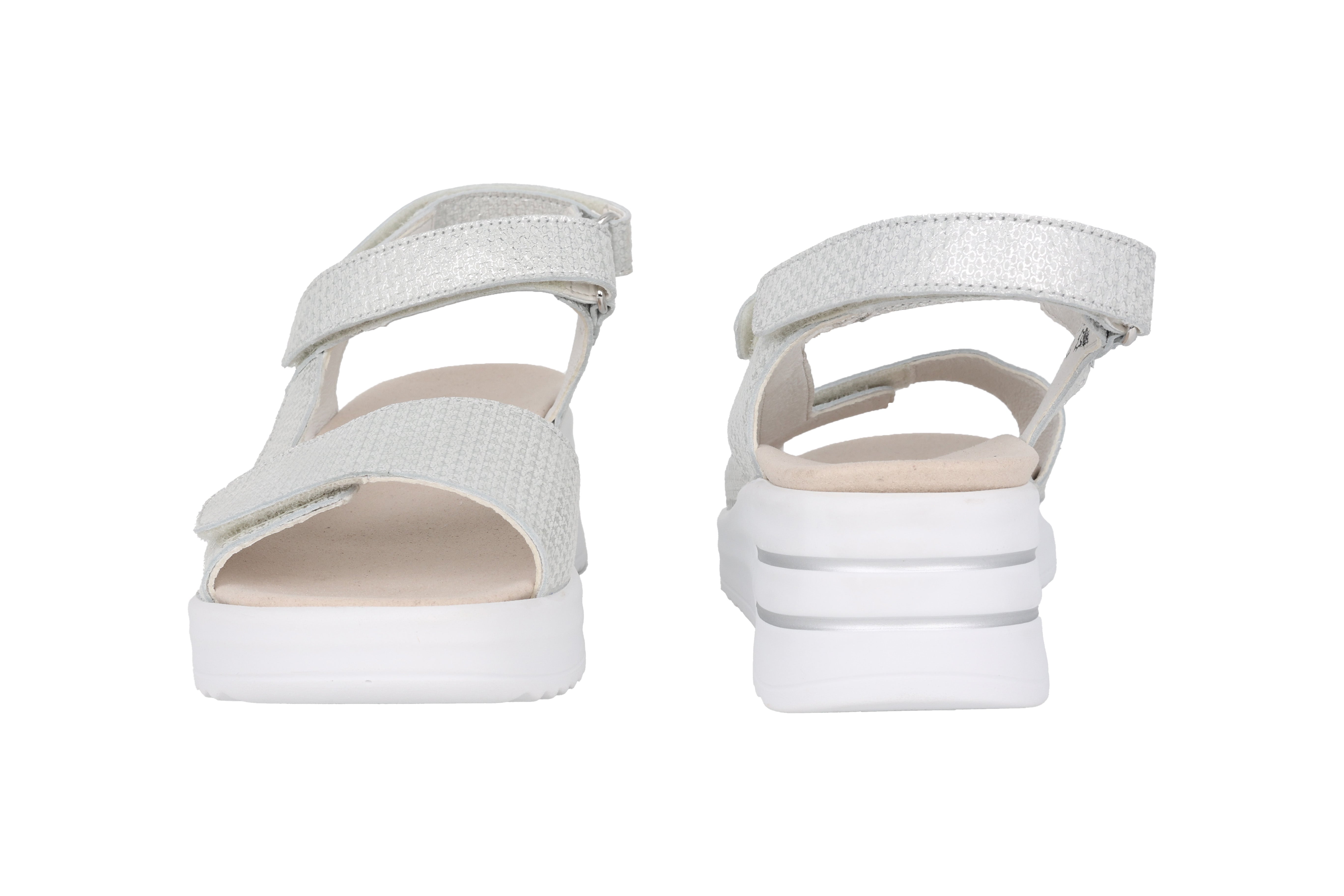 'H-Dina' women's wide fit (H) sandal - silver