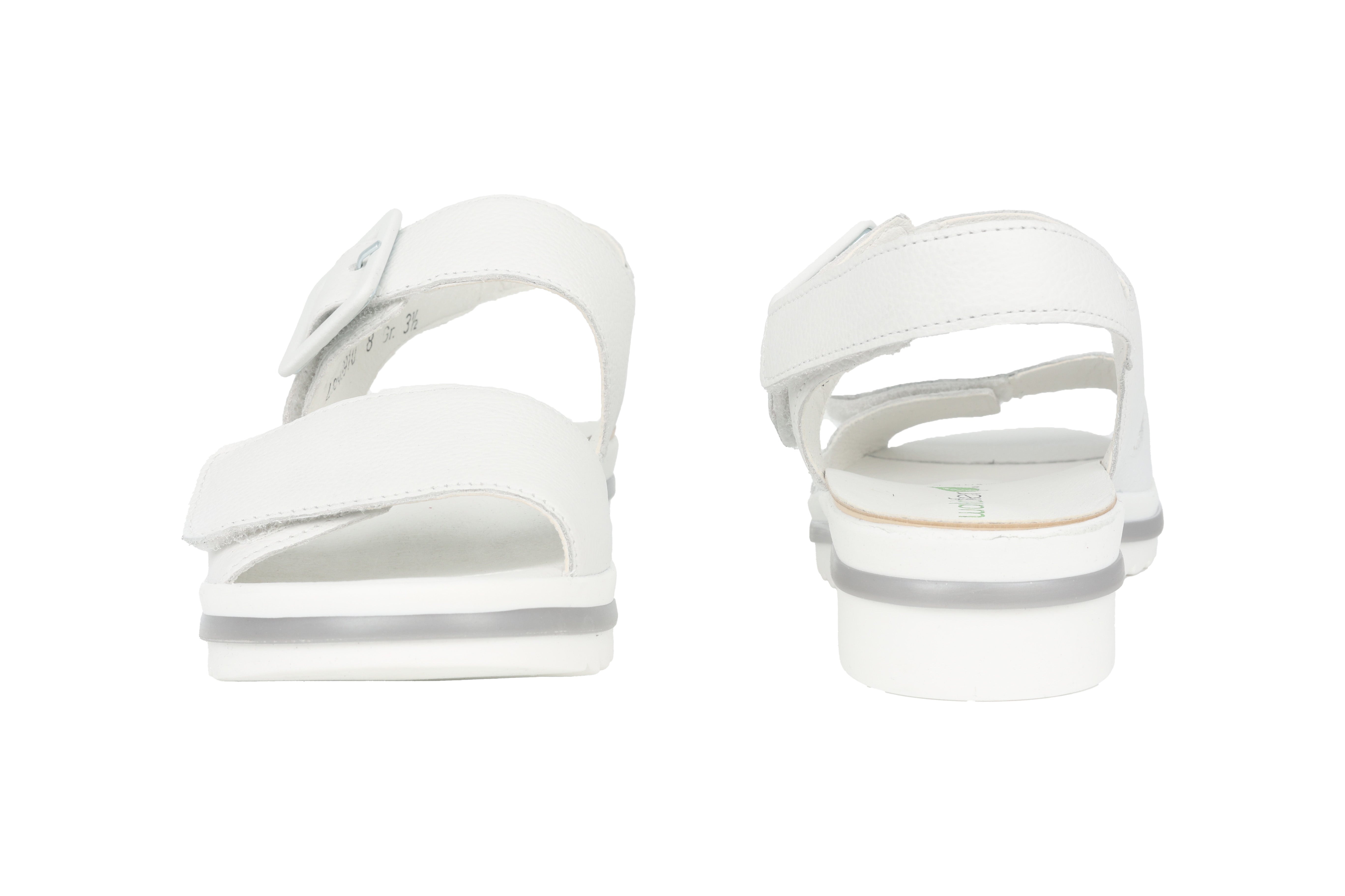Weite Damensandale 'Hakura' (H) – Weiß