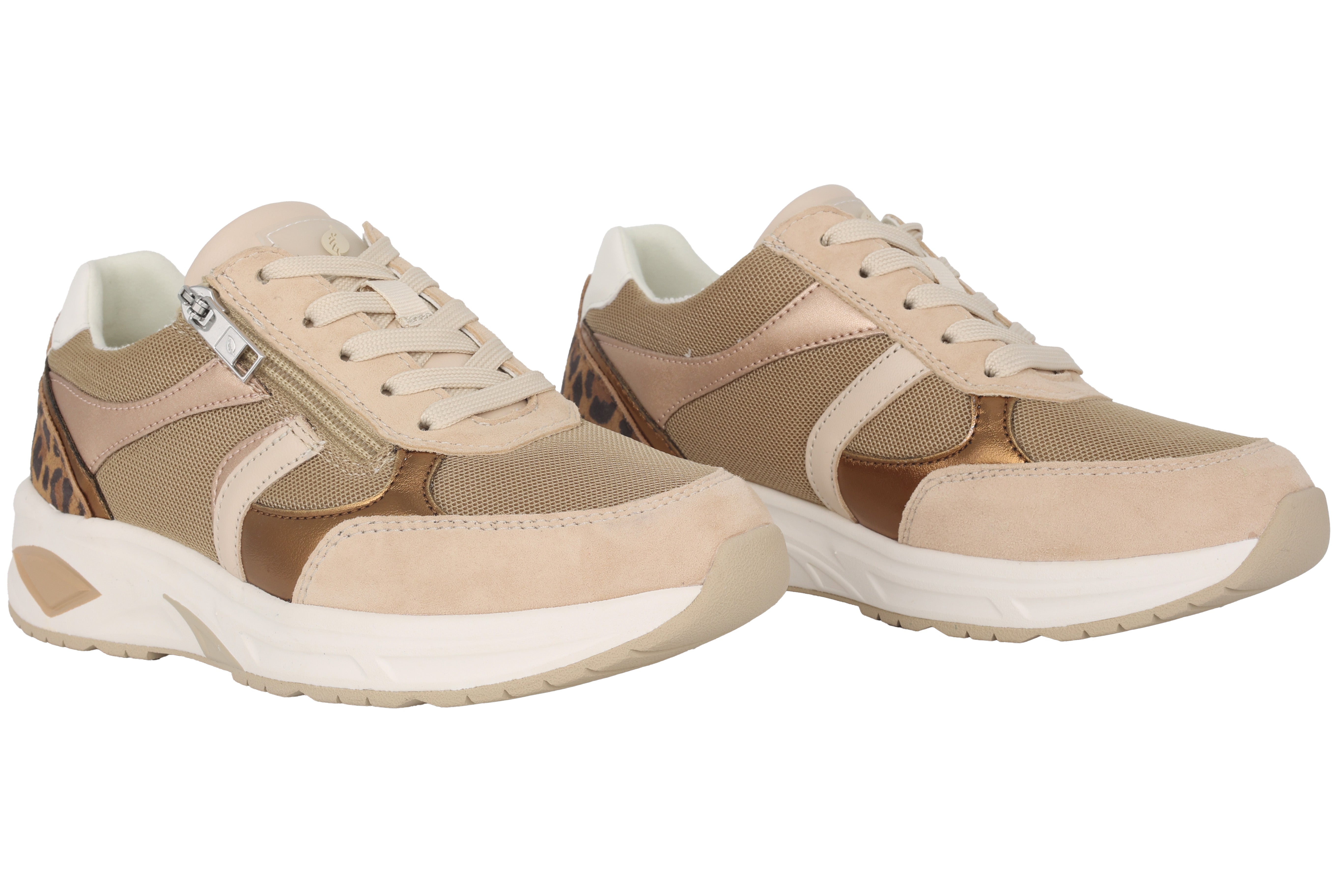 'H-Jill' women's wide fit (H) sneakers - beige
