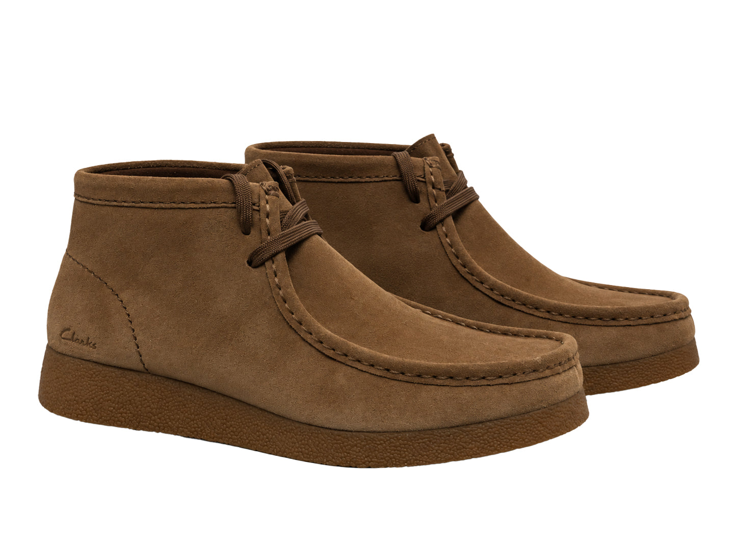 Botas femininas Wallabee Evo BT - camurça marrom escuro