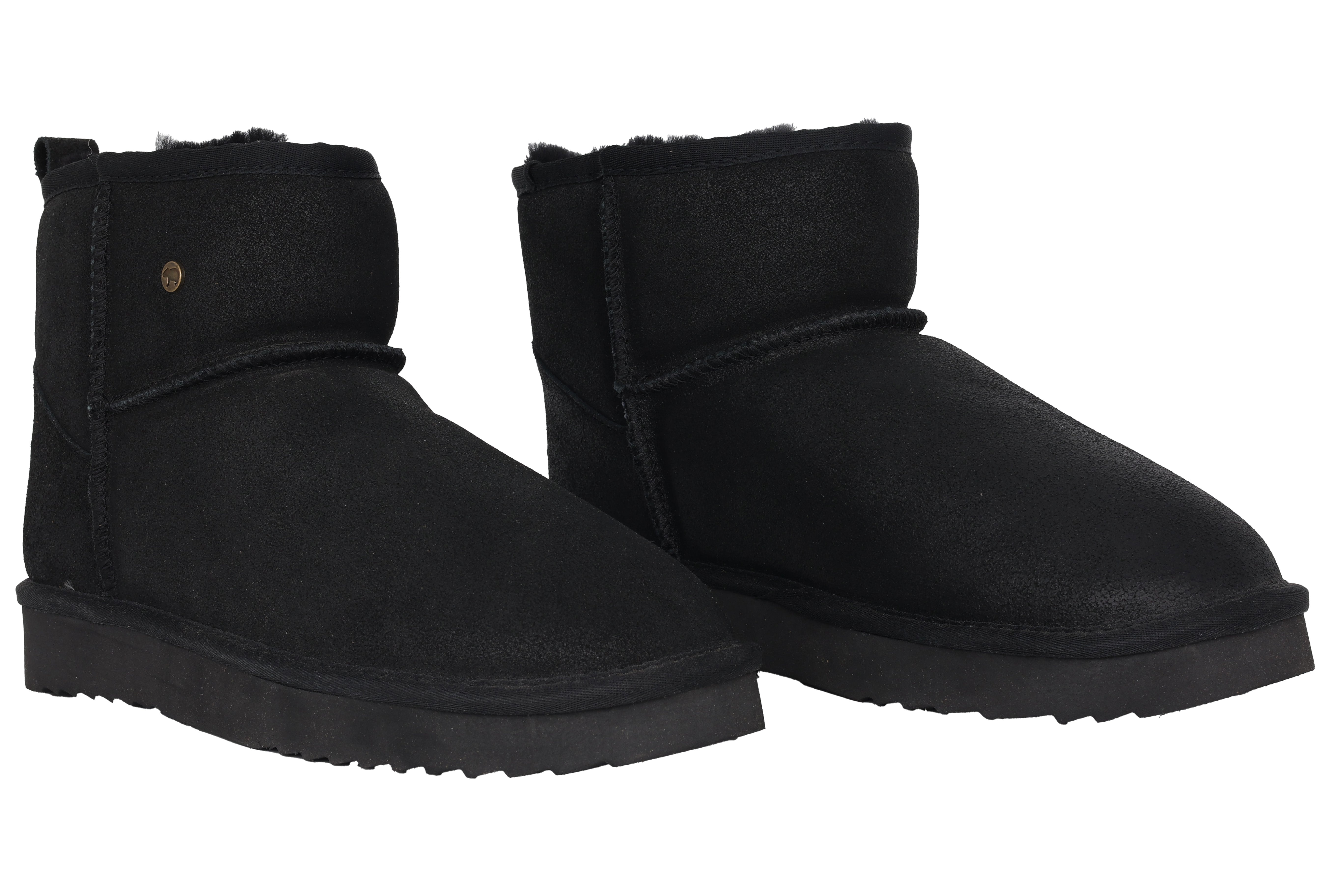 Warmgevoerde herenlaars 'Wallaby' - Zwart