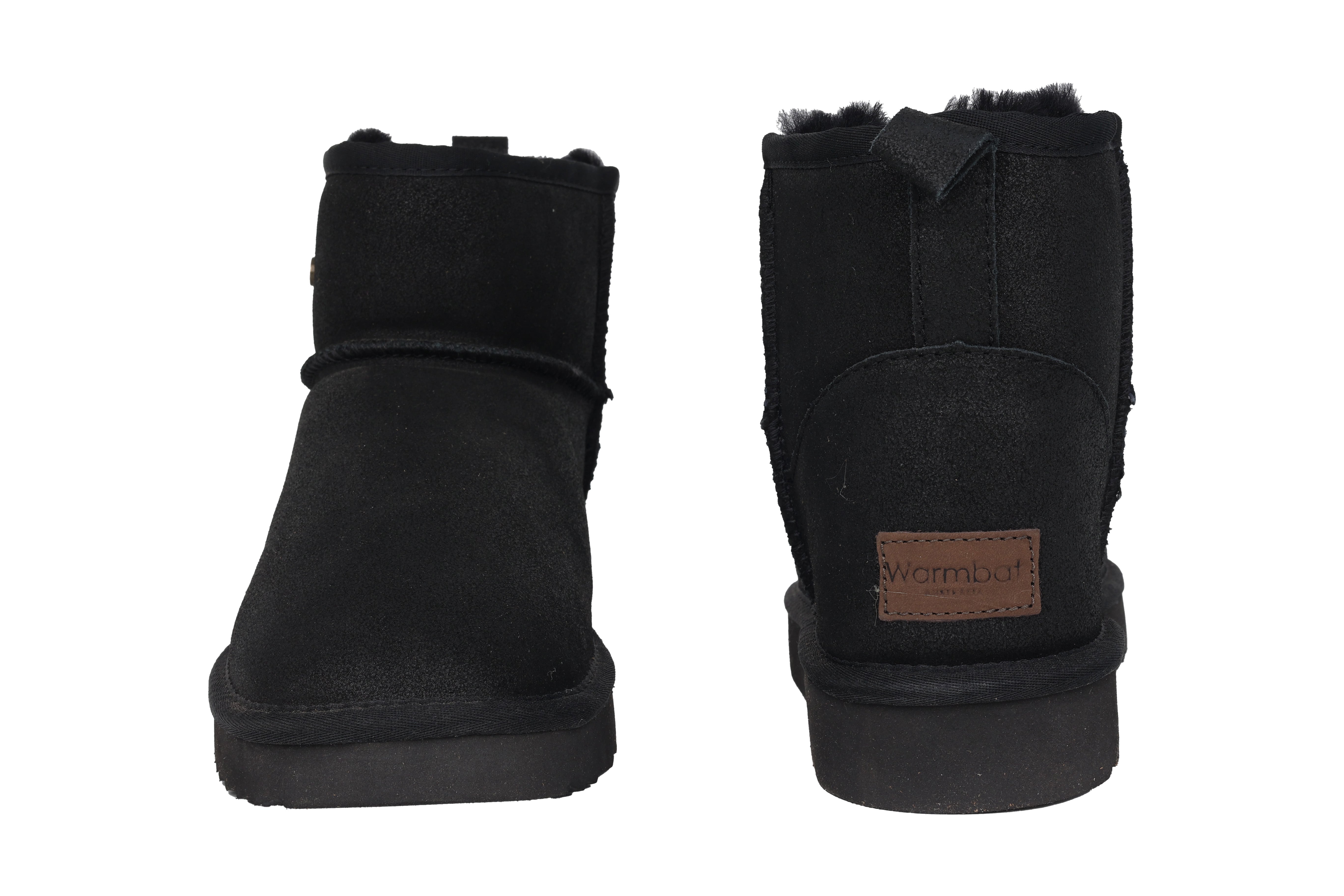 Warmgevoerde herenlaars 'Wallaby' - Zwart