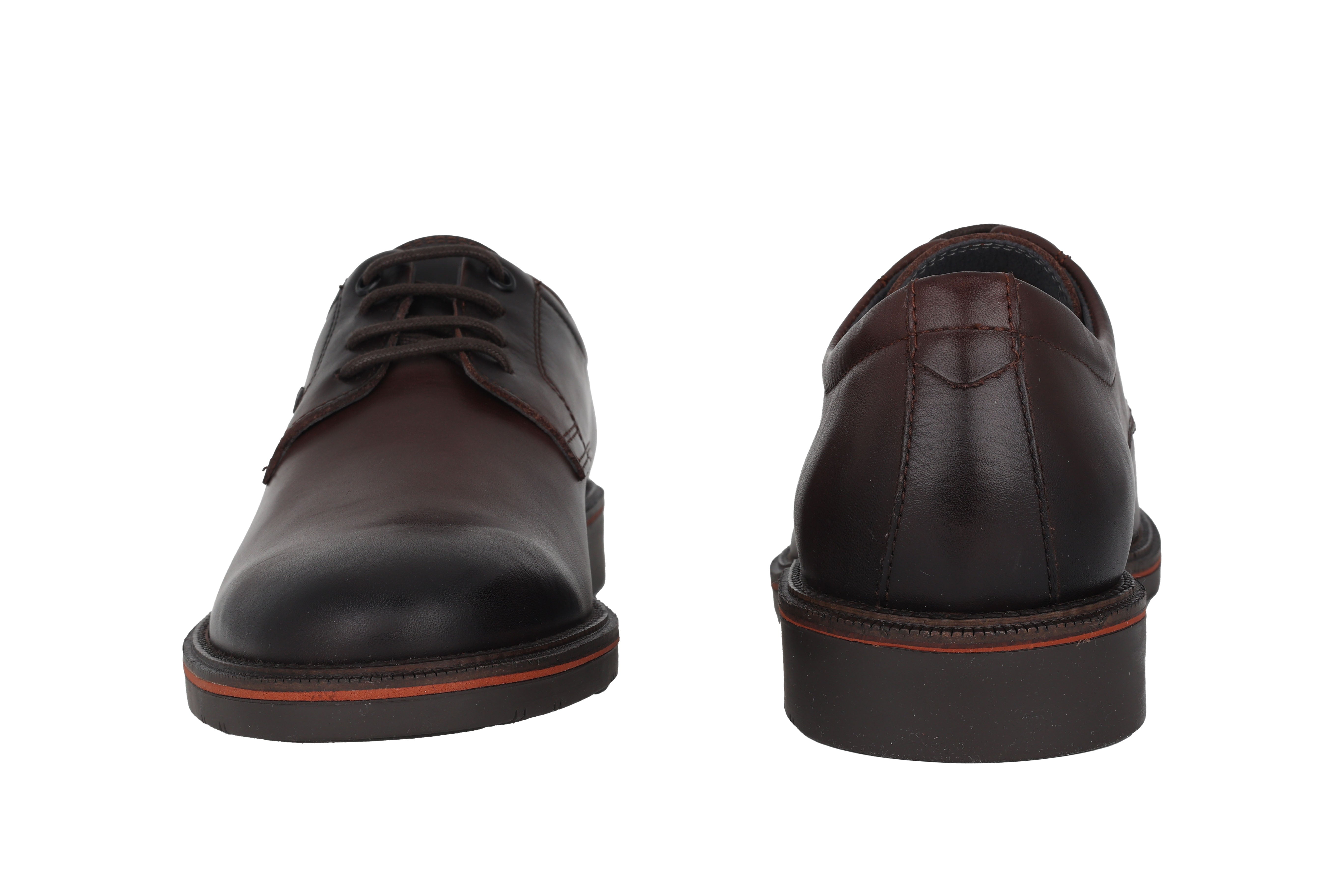 'Watford' men's dressed lace-up shoe - Dark Brown