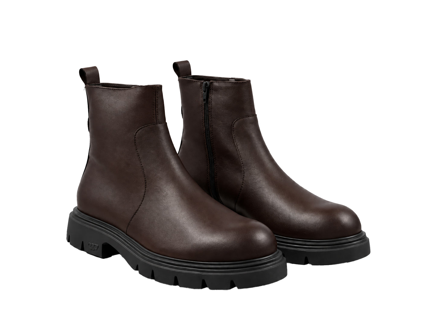 Damen-Lederstiefeletten „Bones 05“ – Braun