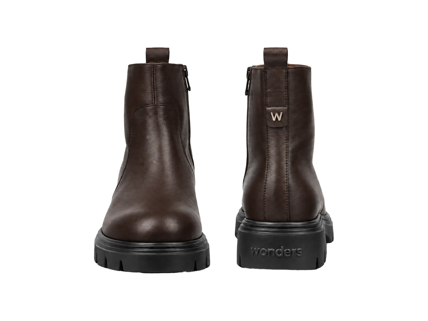 Damen-Lederstiefeletten „Bones 05“ – Braun
