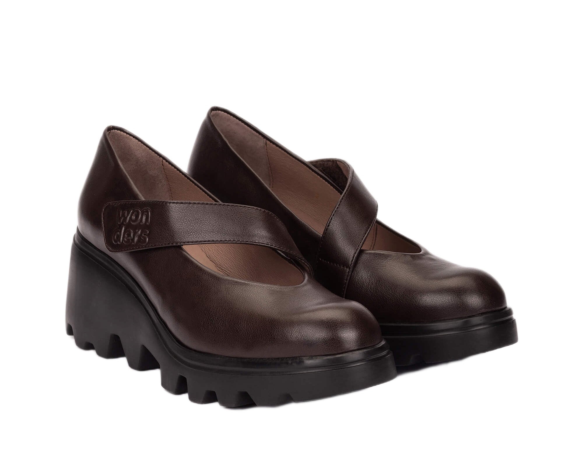'Toronto 23' leather mary jane shoes - dark brown