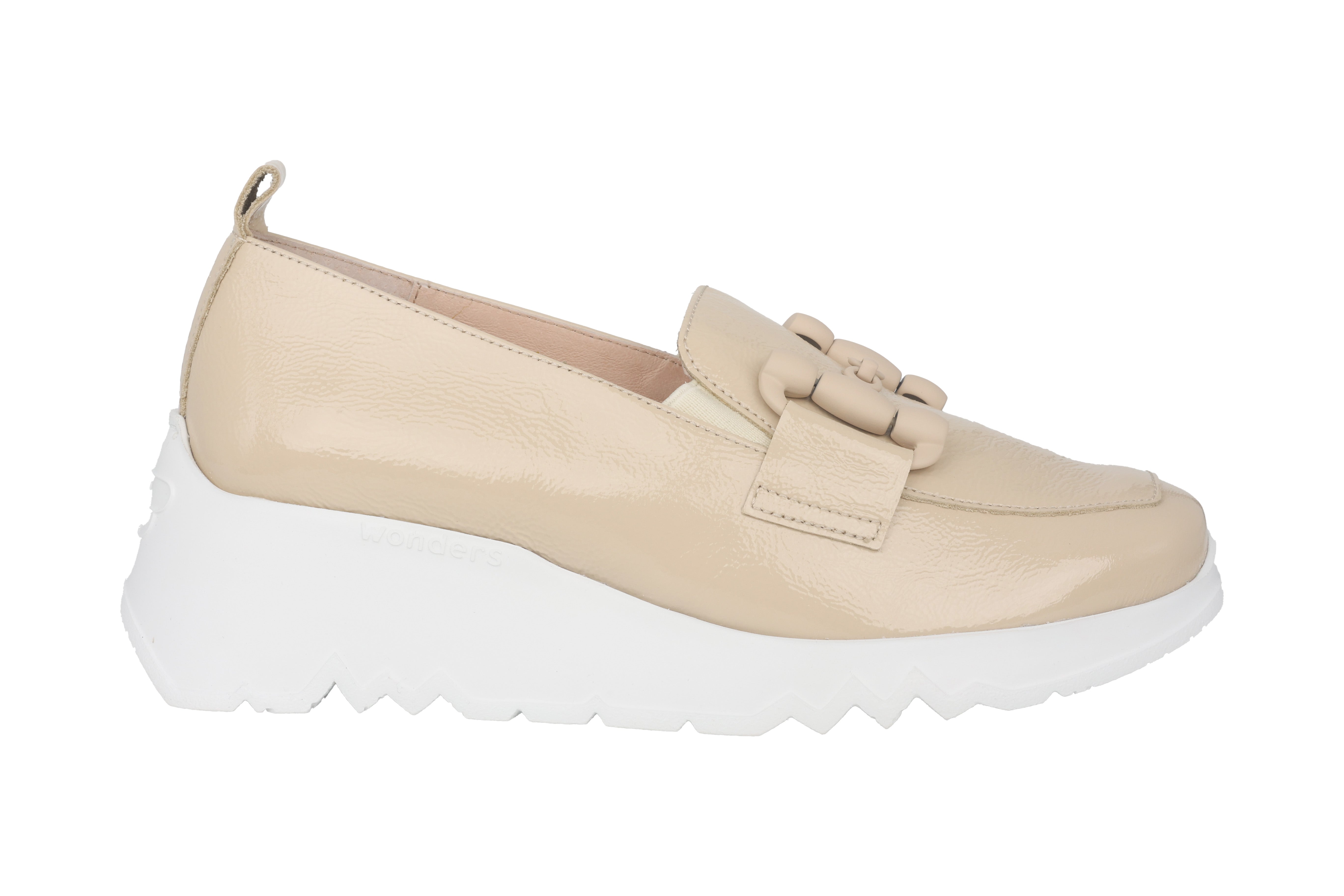 'Dance' women's loafer - beige patent
