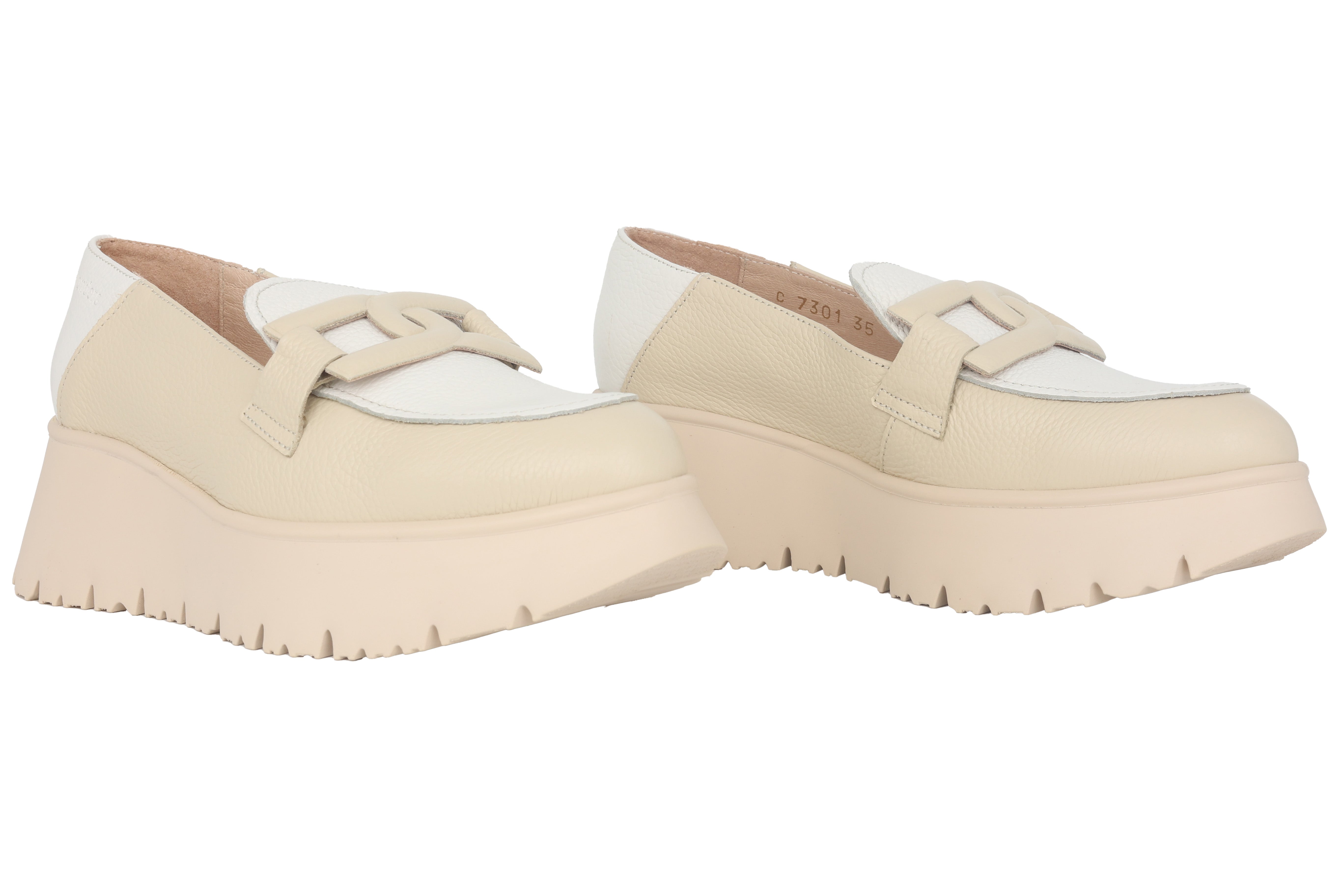 'Venecia' women's loafers - beige mix