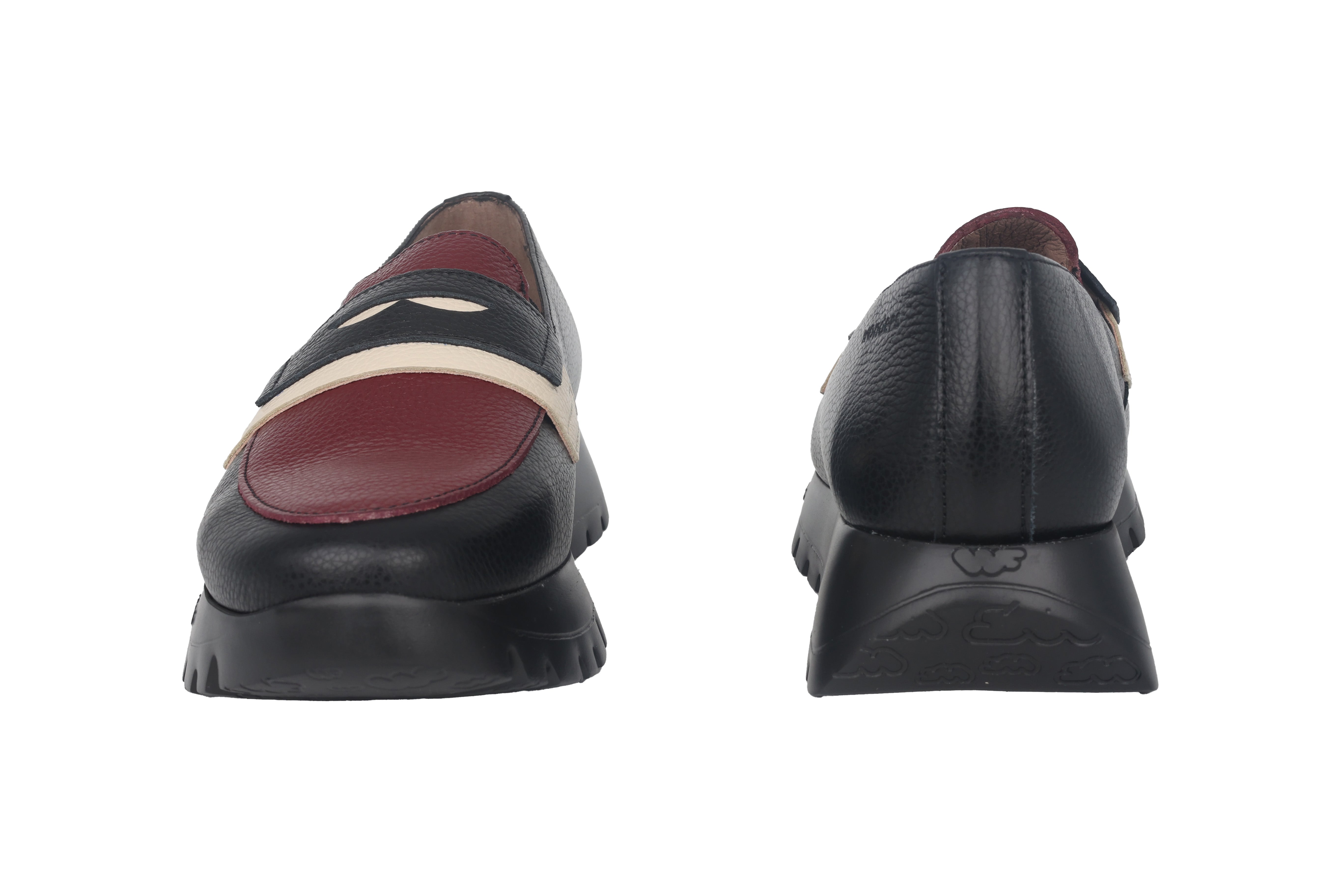 'Materia' women's loafers - black mix