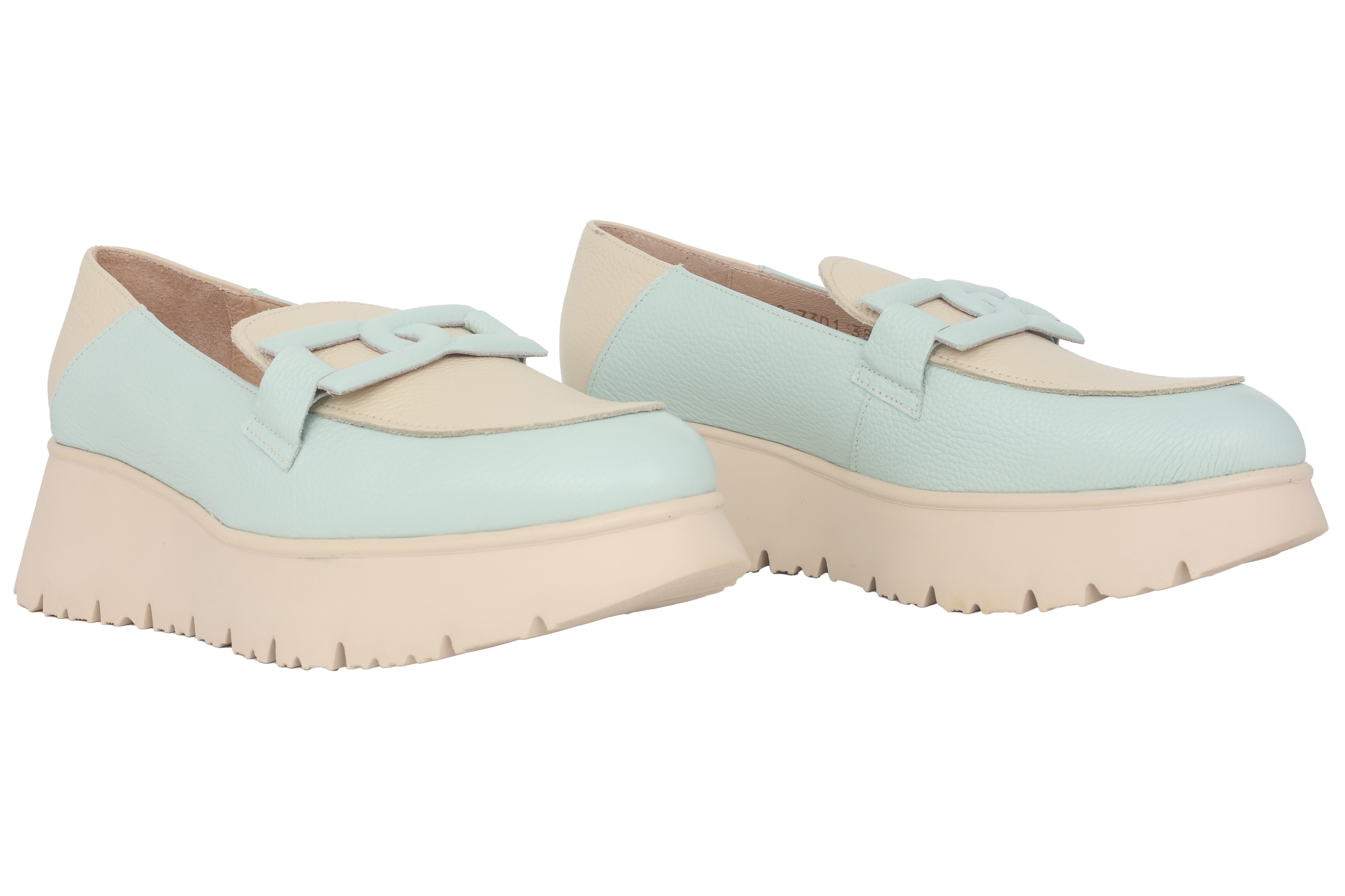 'Venecia' women's loafers - blue mix