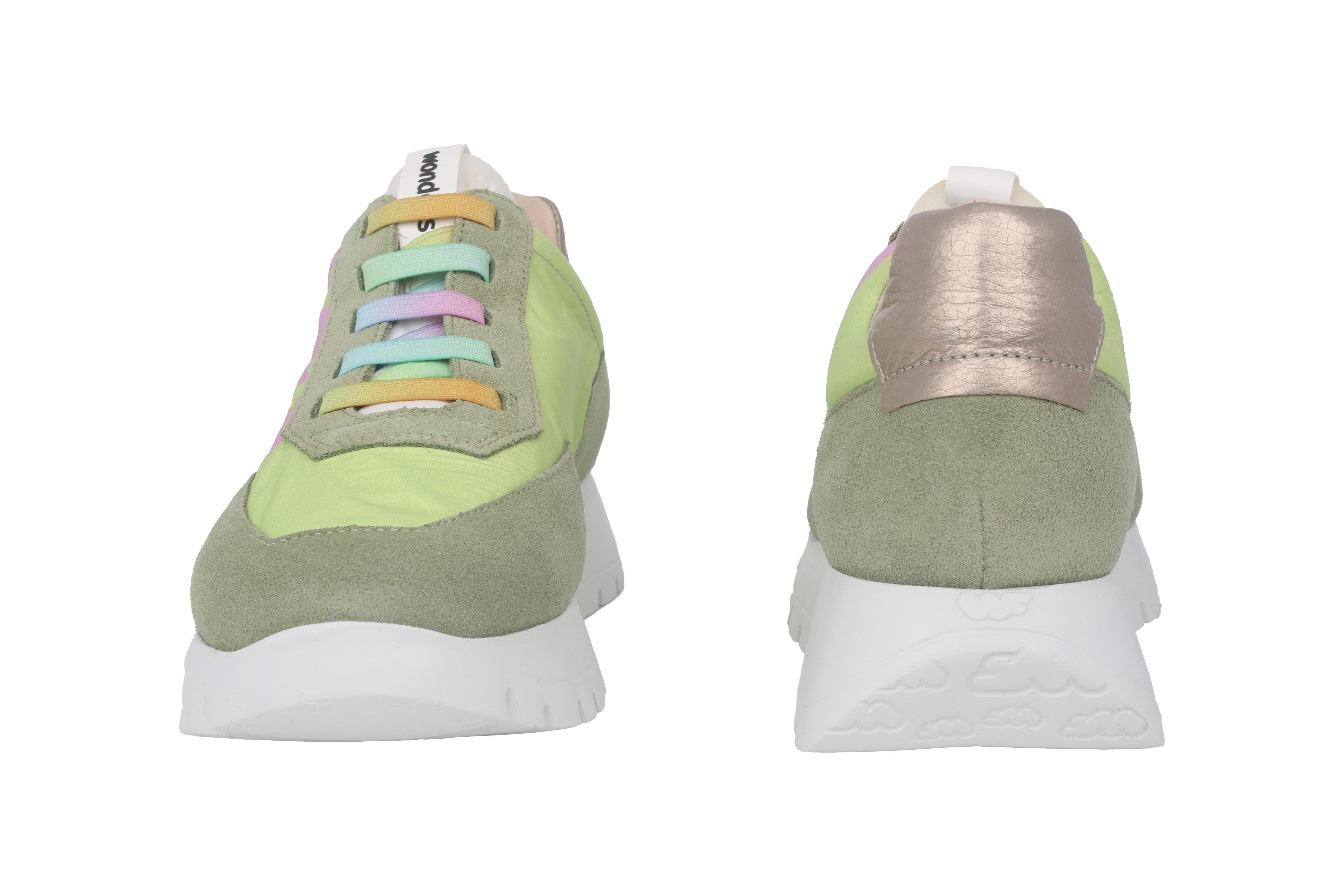'Odisei' women's sneaker - green mix