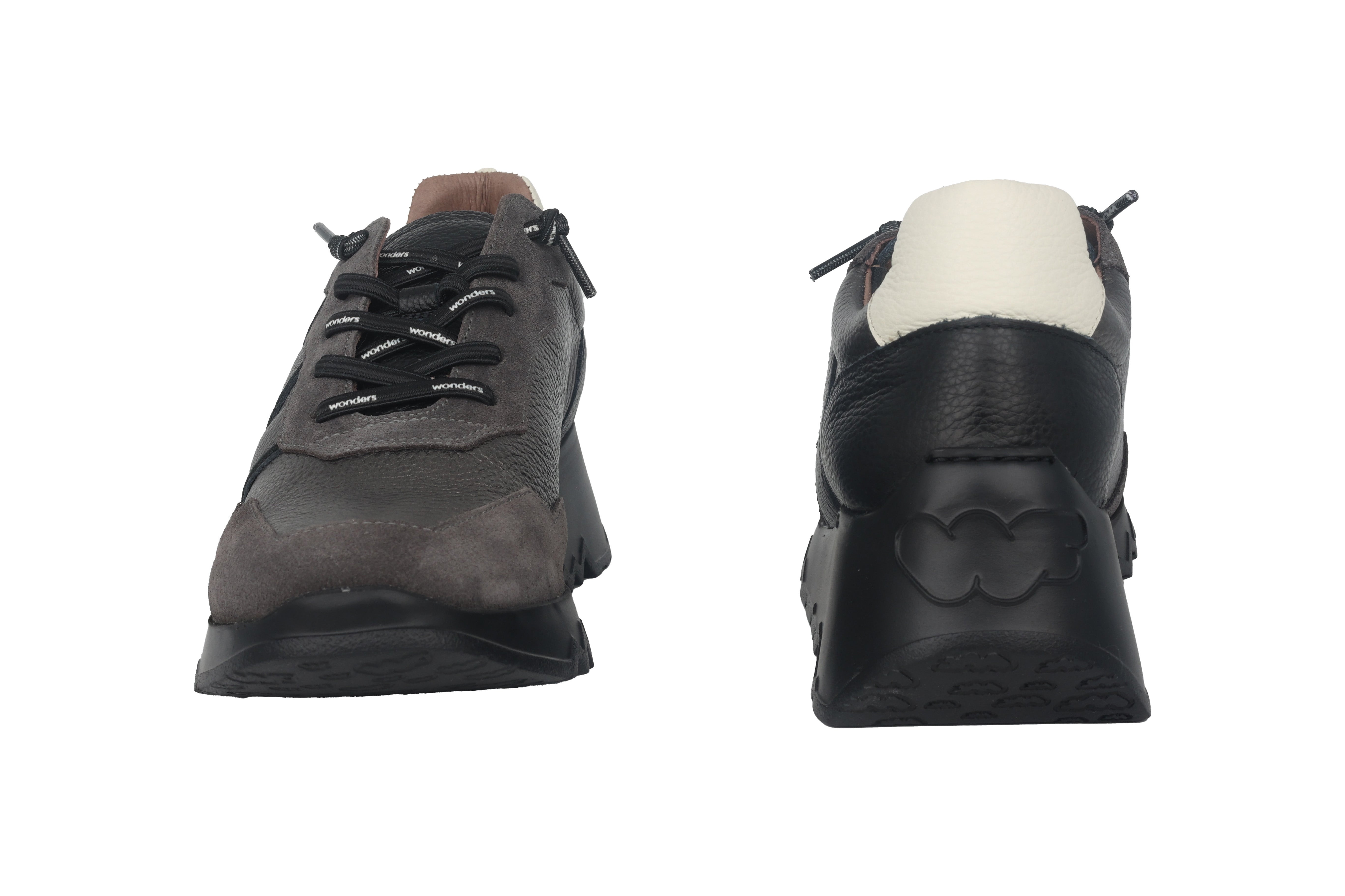 'Track' women's lace-up sneaker - Grey