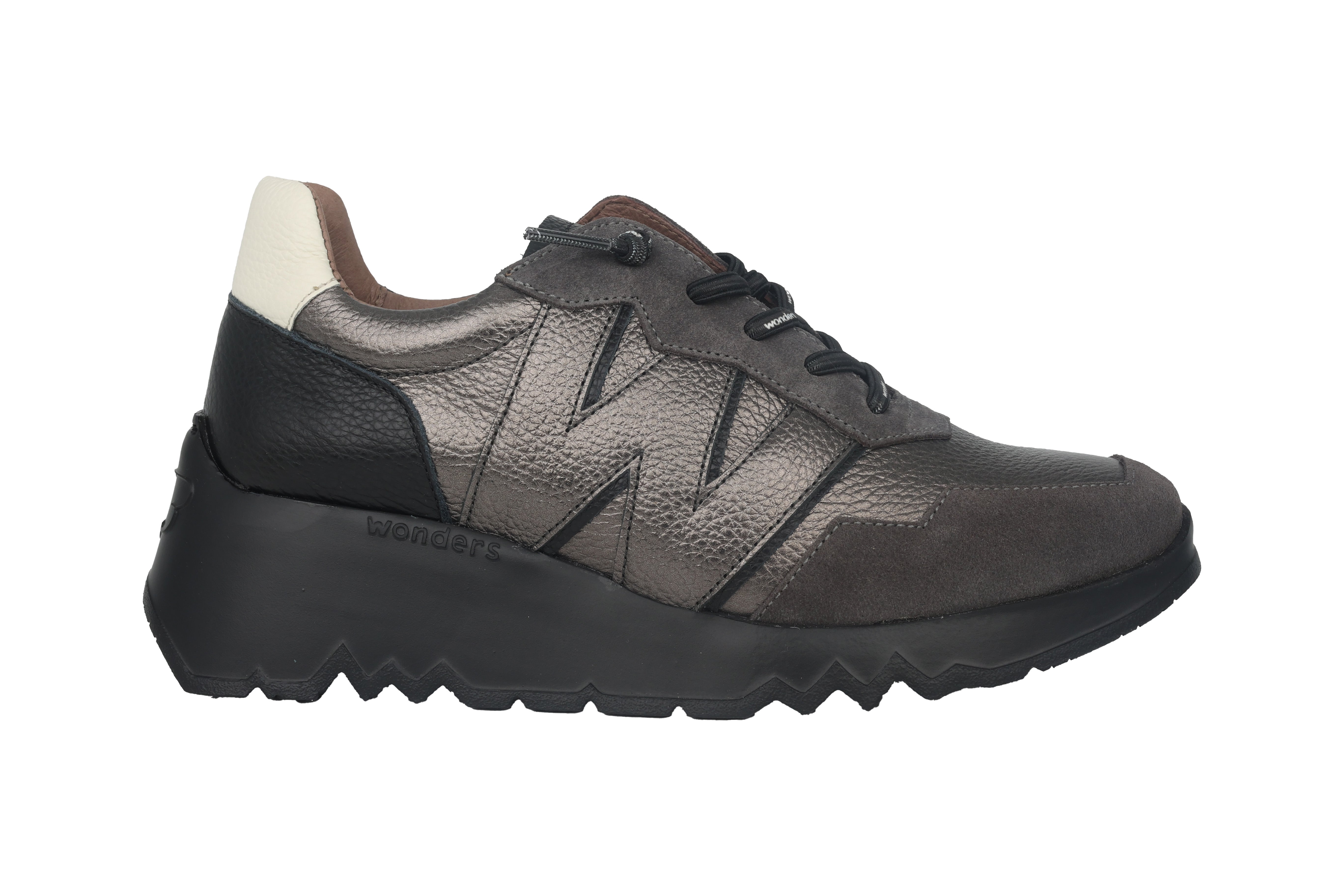 'Track' women's lace-up sneaker - Grey