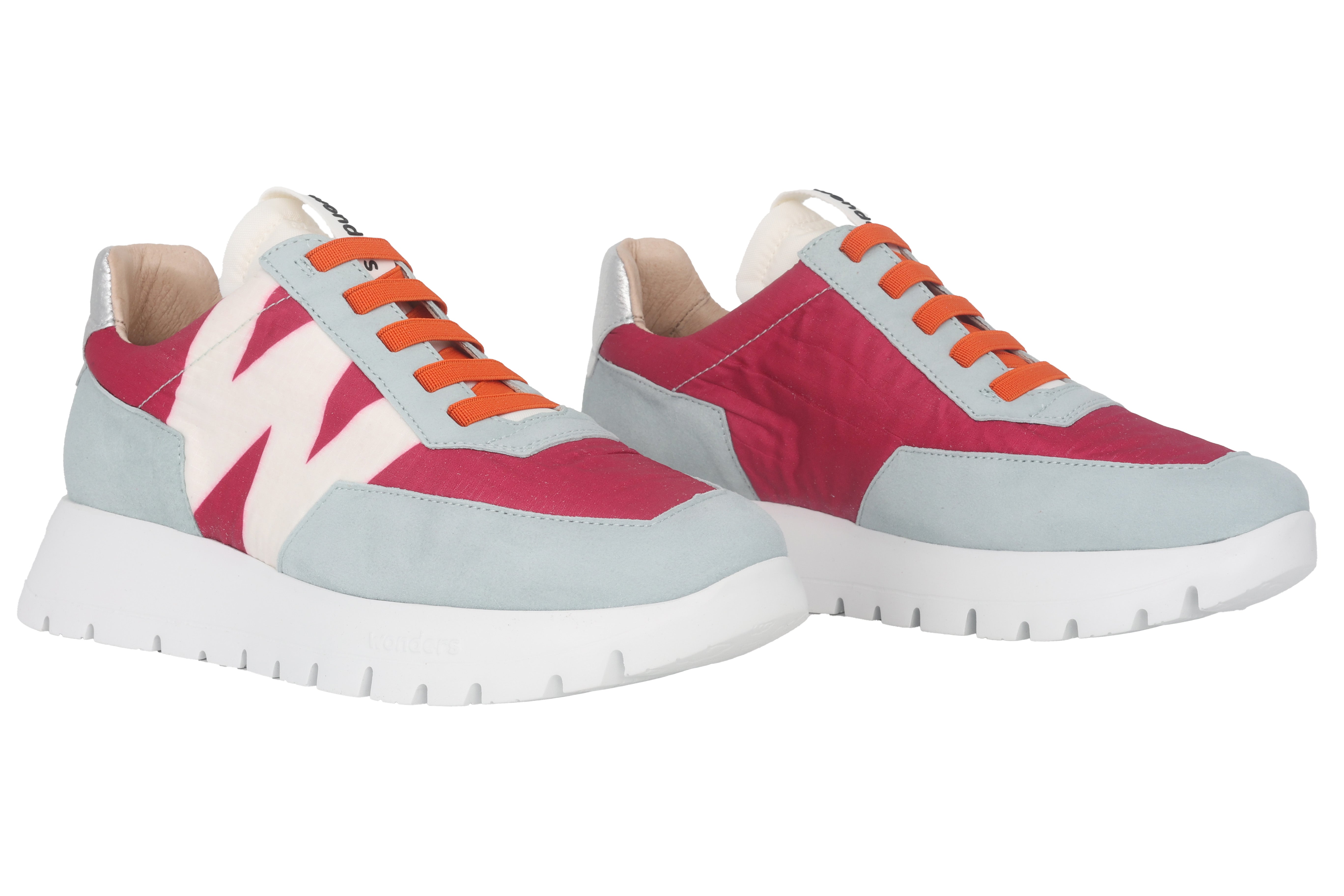 Damessneaker 'Odisei' - blauw roze mix