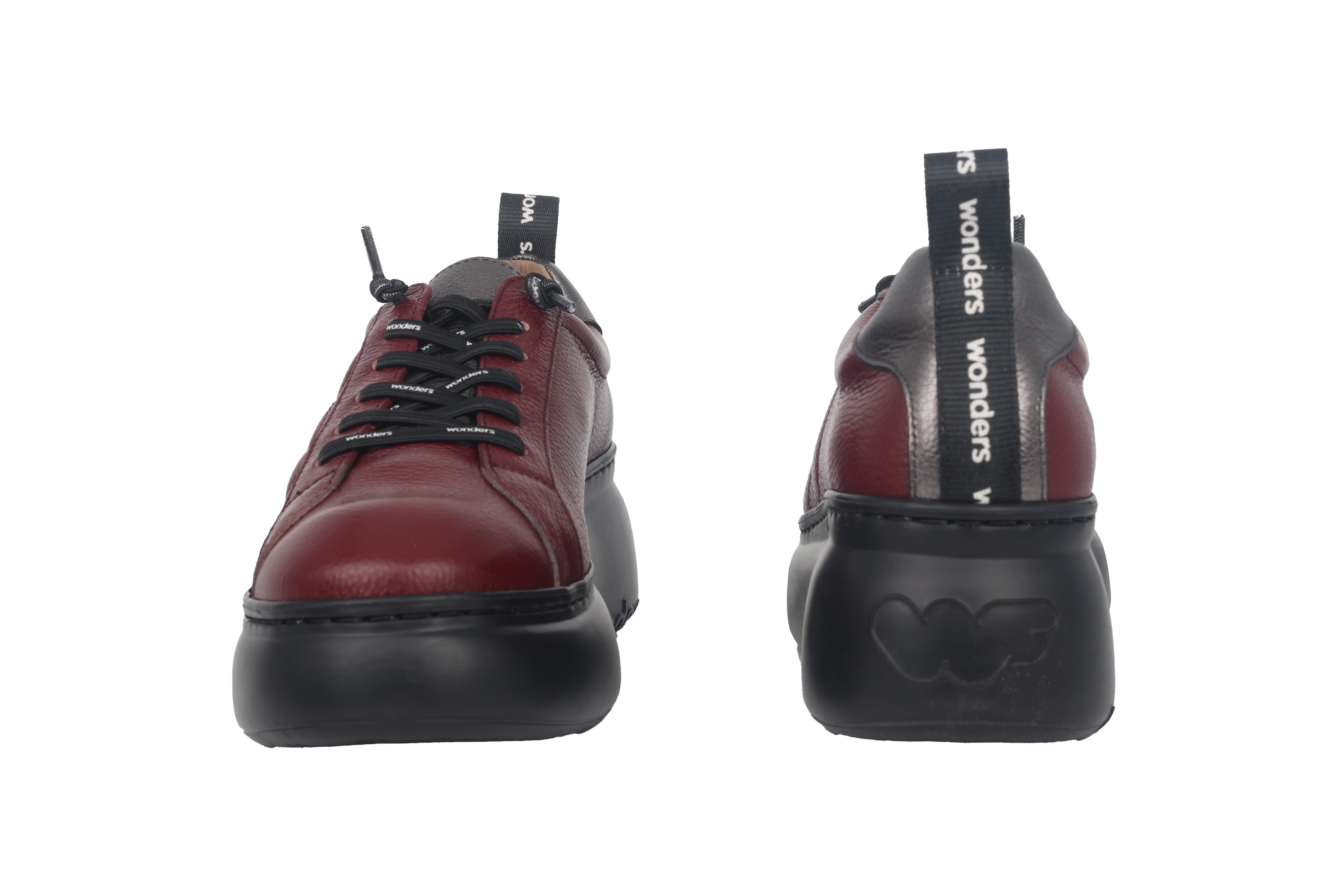 'Dorita' women's lace-up platform shoe - Red