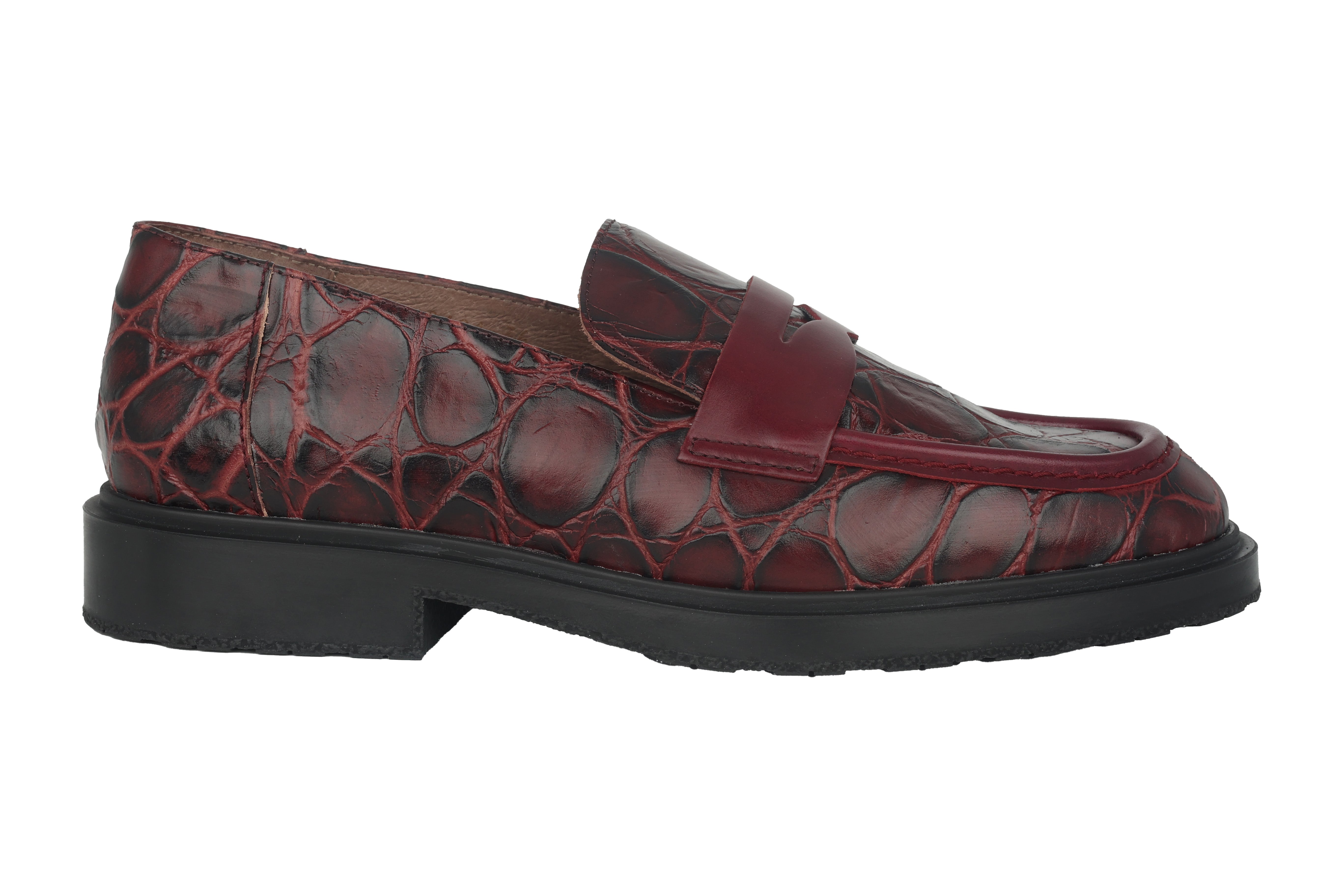 'Ned' women's loafer - red croco