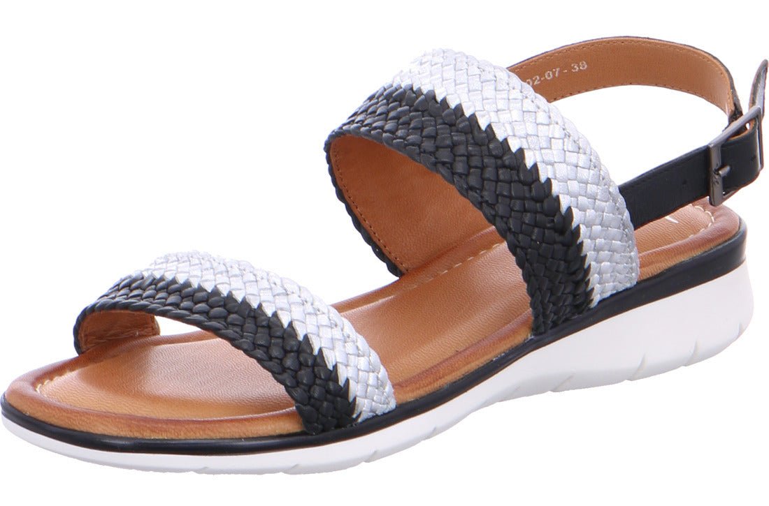 '12-23602-07' women's sandal - Black white - Chaplinshoes'12-23602-07' women's sandal - Black whiteAra