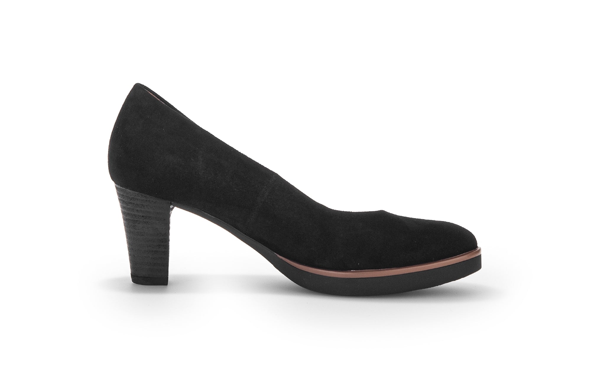 Gabor 32.110.47 woman s Pumps Black suede Chaplinshoes