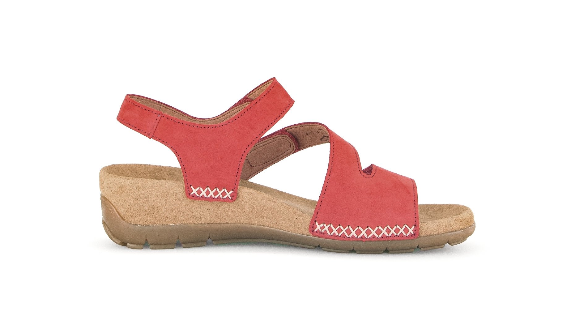 Gabor 43.734.15 woman s Sandals Red nubuck Chaplinshoes