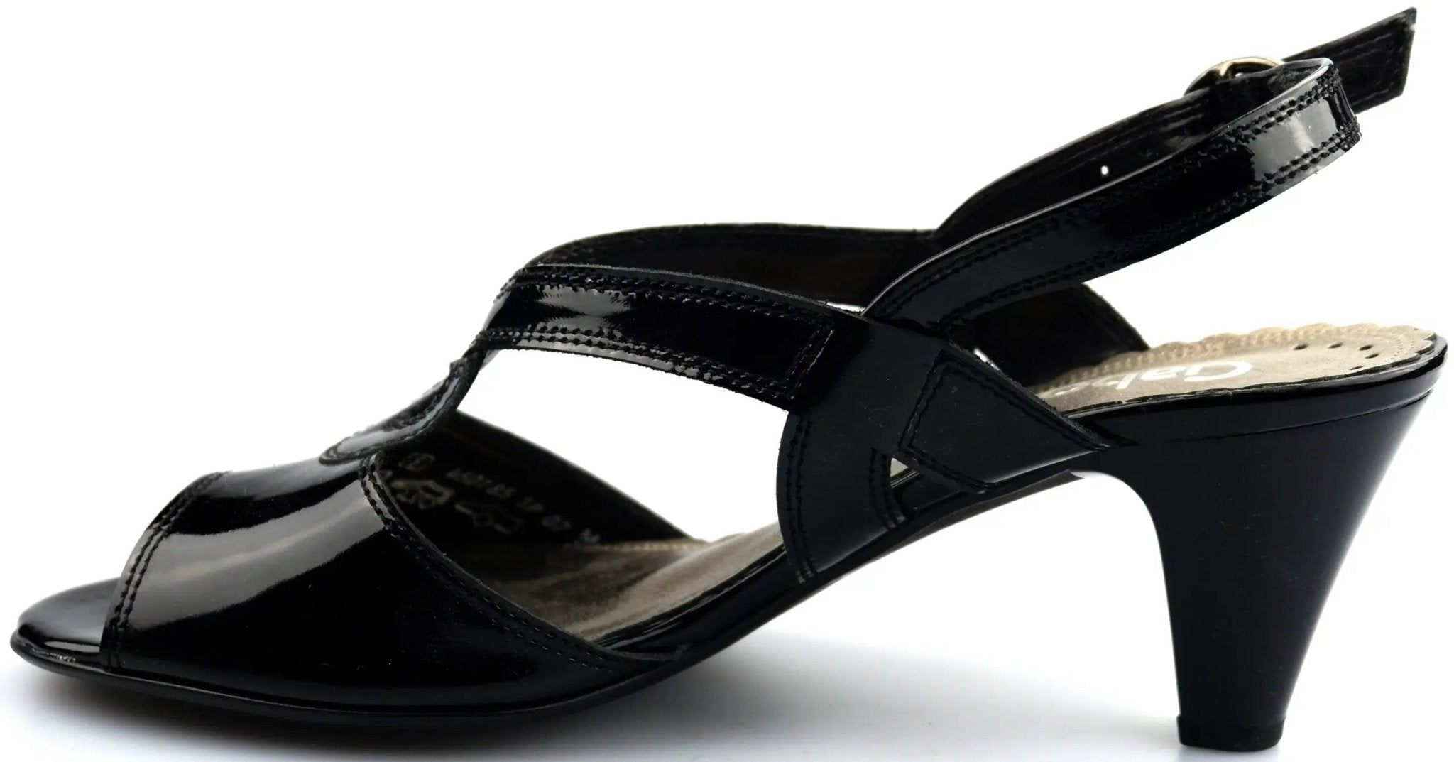 '66.565.97'women's dressed sandal - Black patent - Chaplinshoes'66.565.97'women's dressed sandal - Black patentGabor