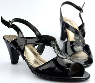 '66.565.97'women's dressed sandal - Black patent - Chaplinshoes'66.565.97'women's dressed sandal - Black patentGabor