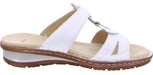 Ara 12-27233-76 Women's Sandal - White Leather - ChaplinshoesAra 12-27233-76 Women's Sandal - White LeatherAra