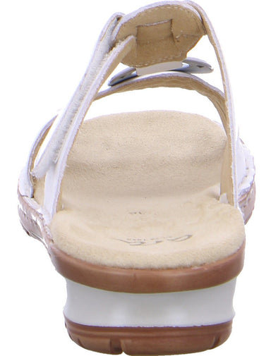 Ara 12-27233-76 Women's Sandal - White Leather - ChaplinshoesAra 12-27233-76 Women's Sandal - White LeatherAra