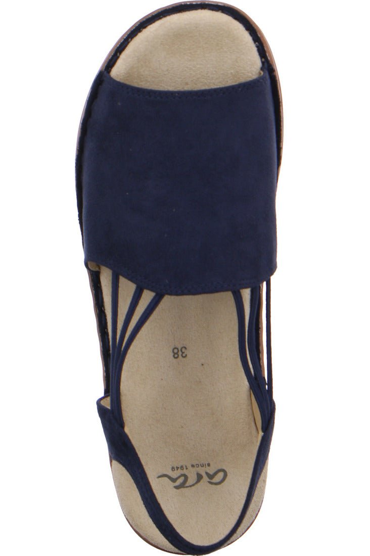 Ara 12-27241-77 Women's Sandal - Blue Suede - ChaplinshoesAra 12-27241-77 Women's Sandal - Blue SuedeAra