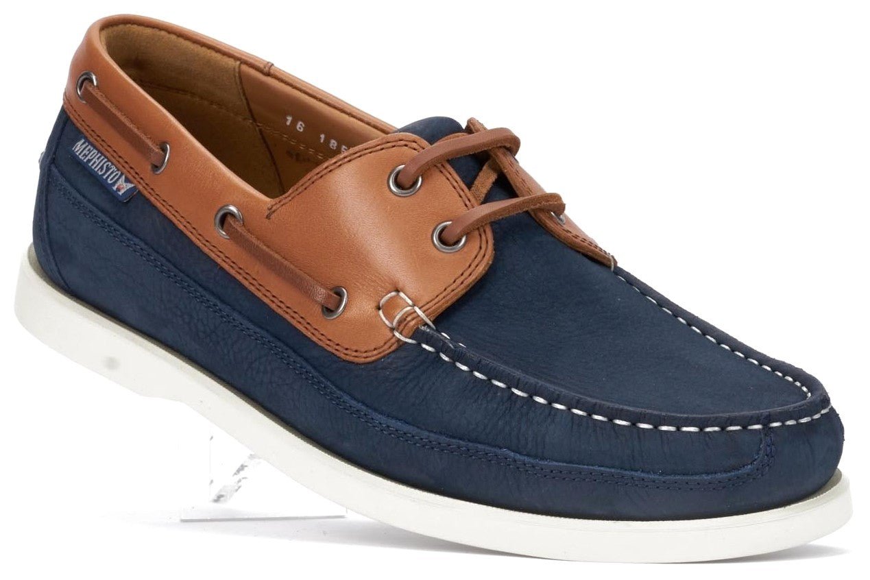 'BOATING' men's boat shoe - Blue Brown - Chaplinshoes'BOATING' men's boat shoe - Blue BrownMephisto