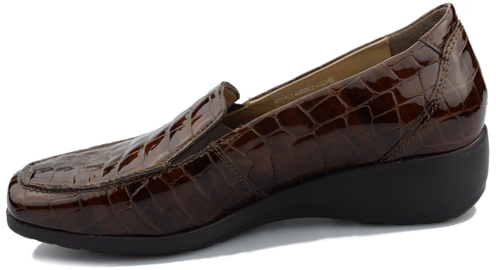 'CELKA' women's loafer - Brown croco patent - Chaplinshoes'CELKA' women's loafer - Brown croco patentMephisto