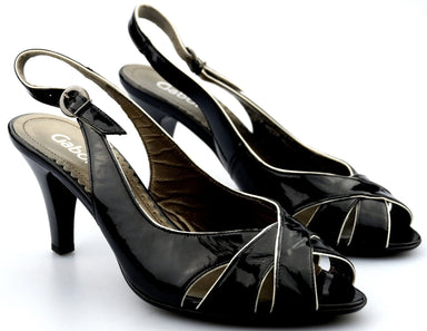 Gabor 61.763.97 pump/sandal black leather - ChaplinshoesGabor 61.763.97 pump/sandal black leatherGabor
