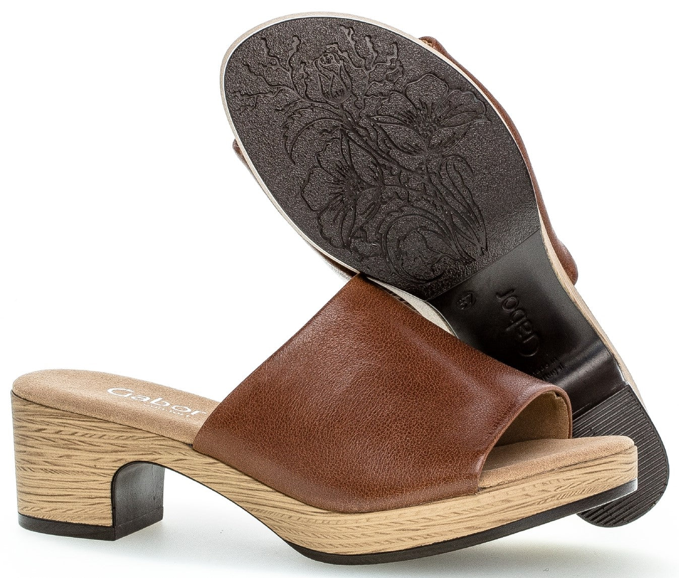 Gabor 62.720.54 Women's Slides - Brown - ChaplinshoesGabor 62.720.54 Women's Slides - BrownGabor