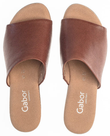 Gabor 62.720.54 Women's Slides - Brown - ChaplinshoesGabor 62.720.54 Women's Slides - BrownGabor